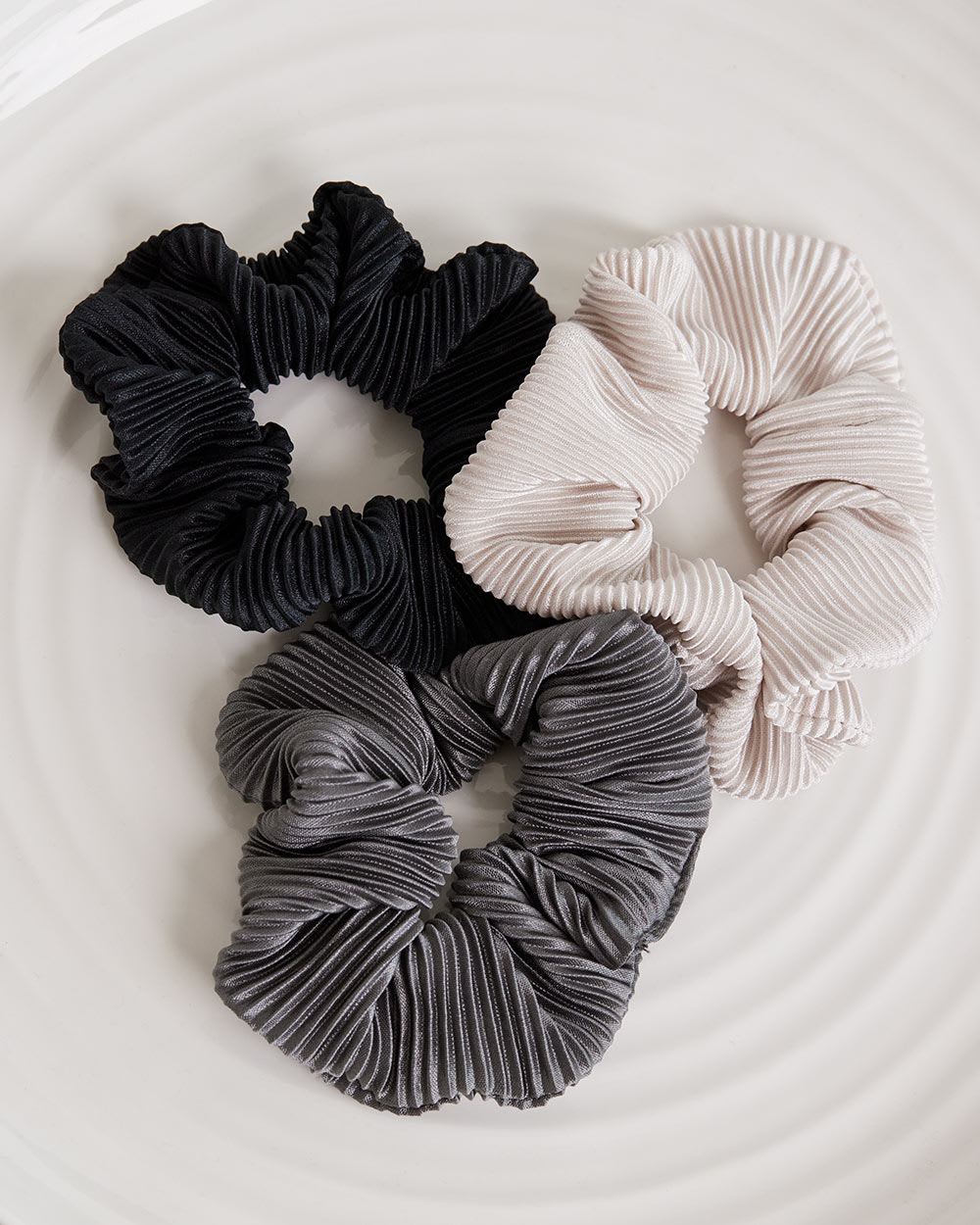 Ribbed Scrunchies - Set of 3