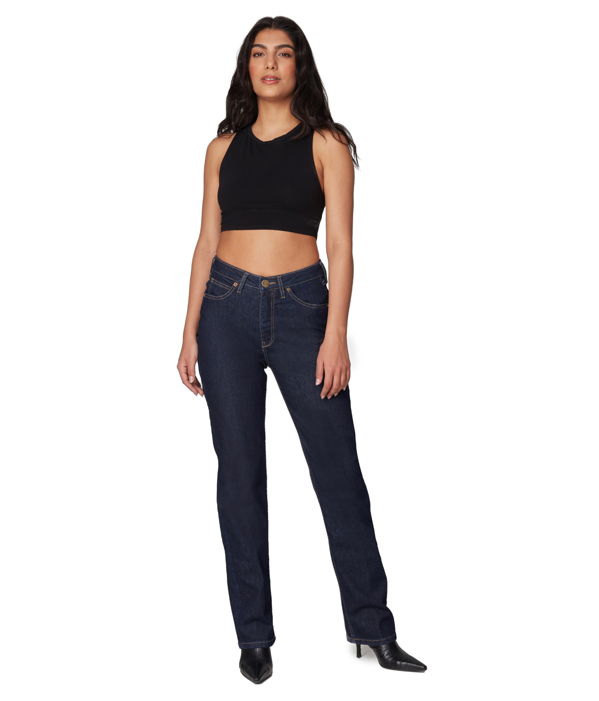 Lola Jeans DENVER-DRB High Rise Straight Jeans