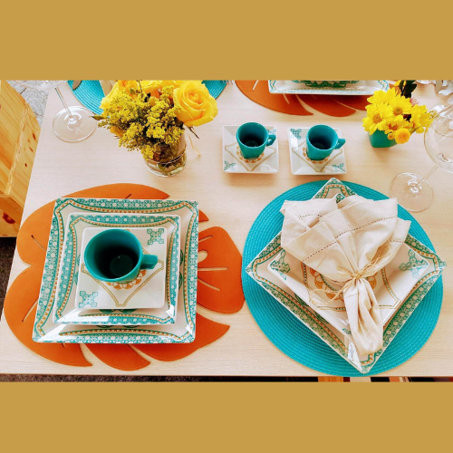 Oxford Quartier Domo 20 Pieces Dinnerware Set Service for 4