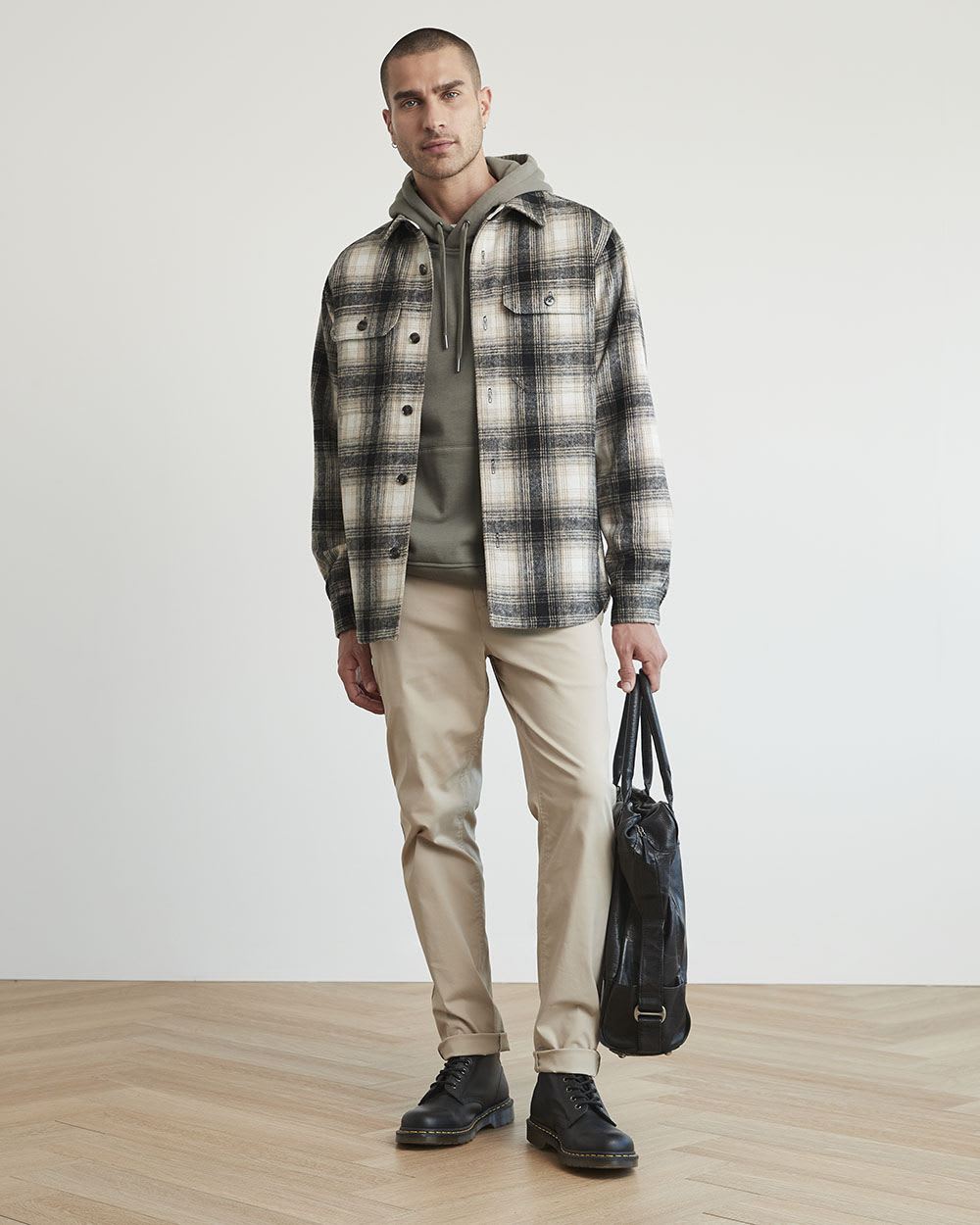 Plaid Wool Overshirt