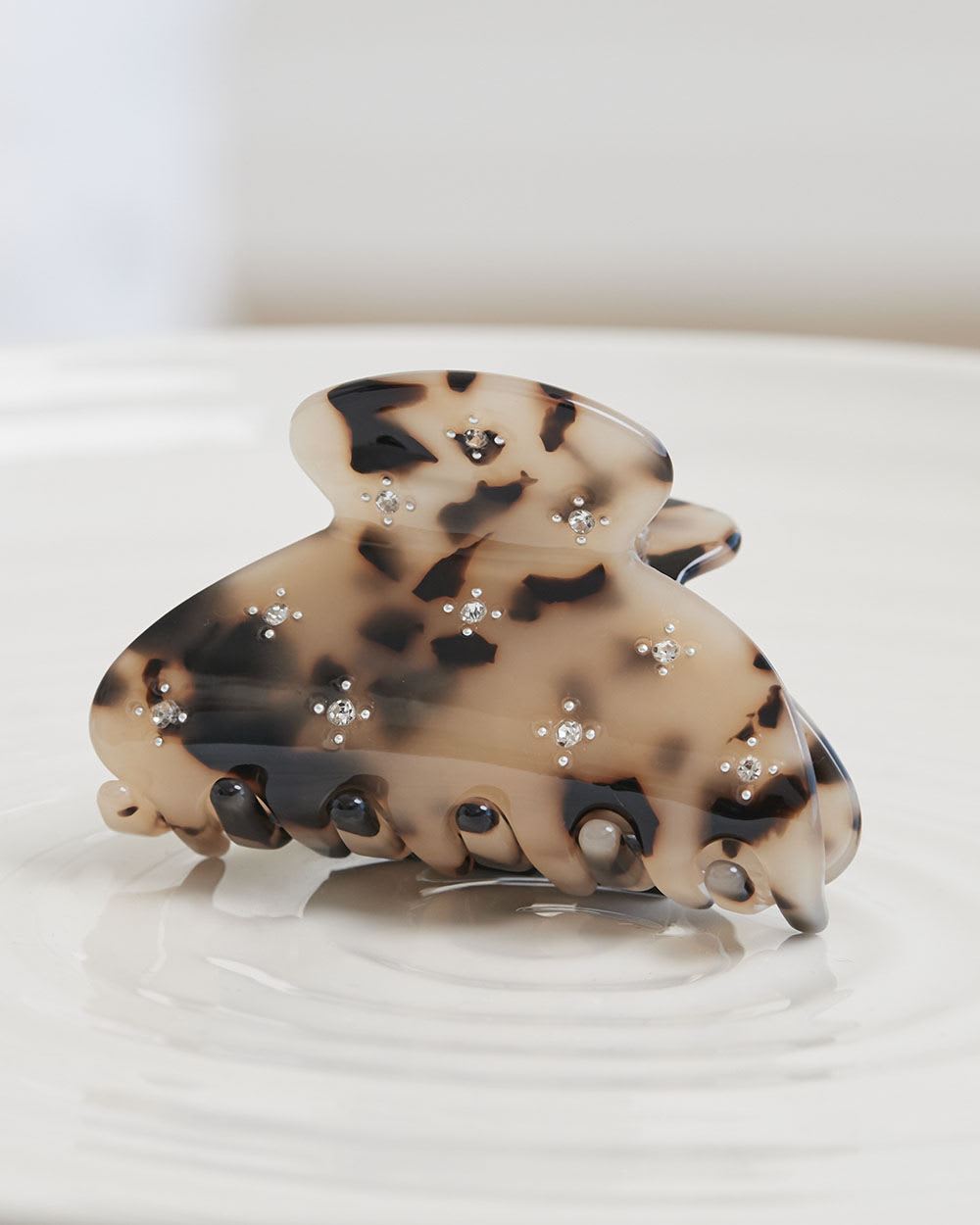 Medium Acrylic Hair Grippers with Crystals