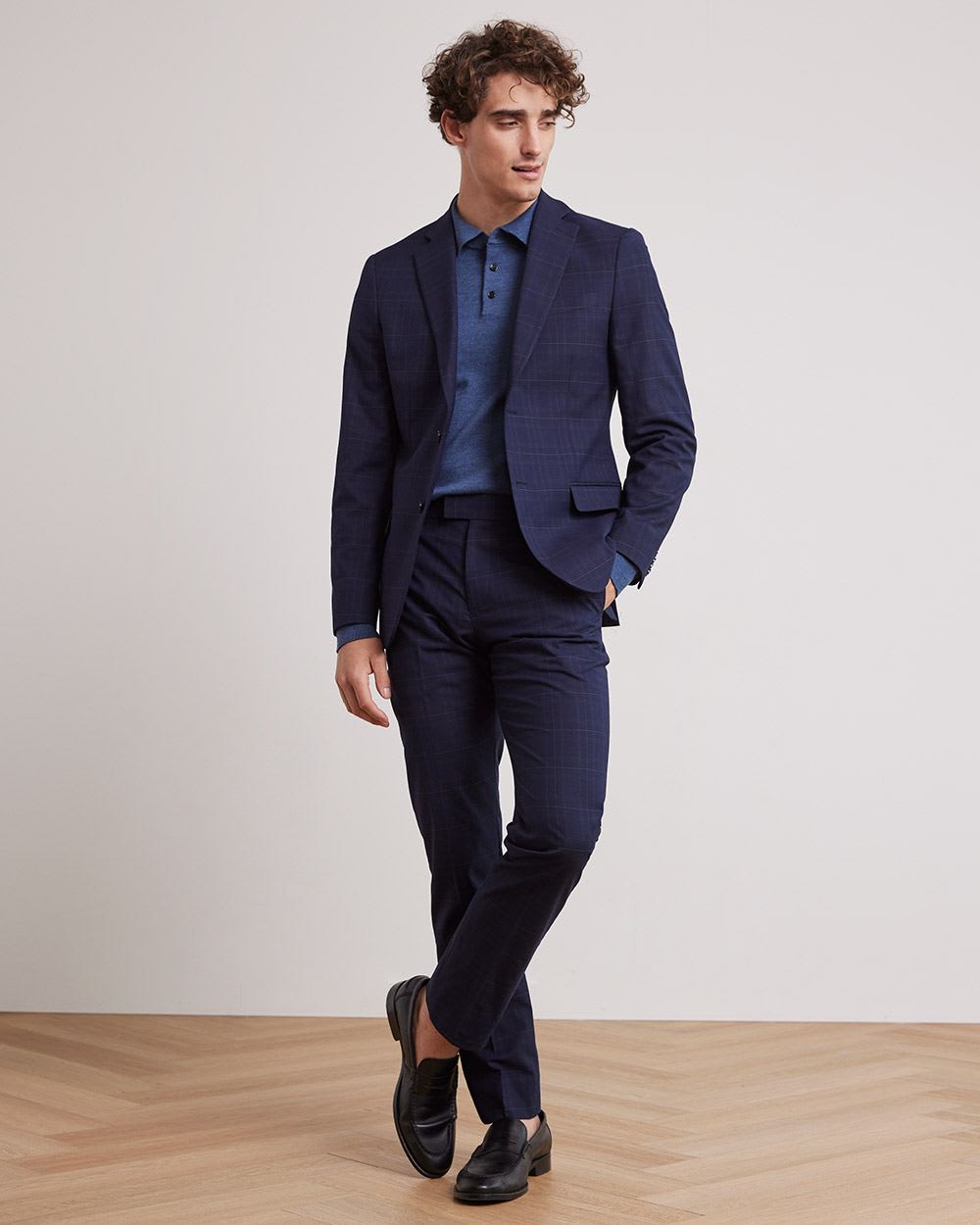 Long-Sleeve Merino-Wool Polo