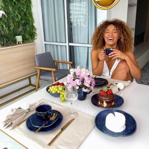 Oxford Ryo Sapphire 20 Pieces Dinnerware Set Service for 4