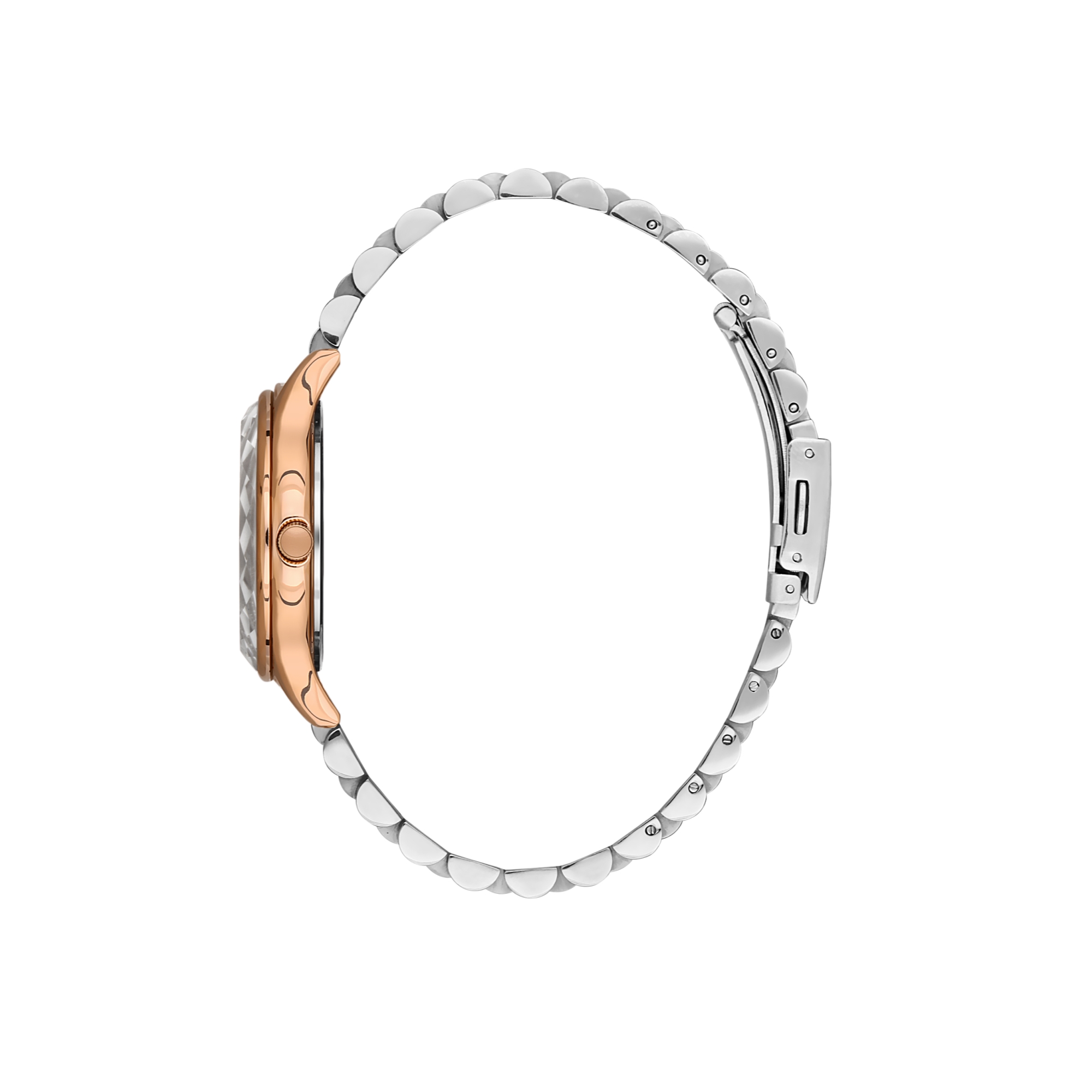 LEE COOPER-Men's Rose Gold 45mm watch w/Silver Dial