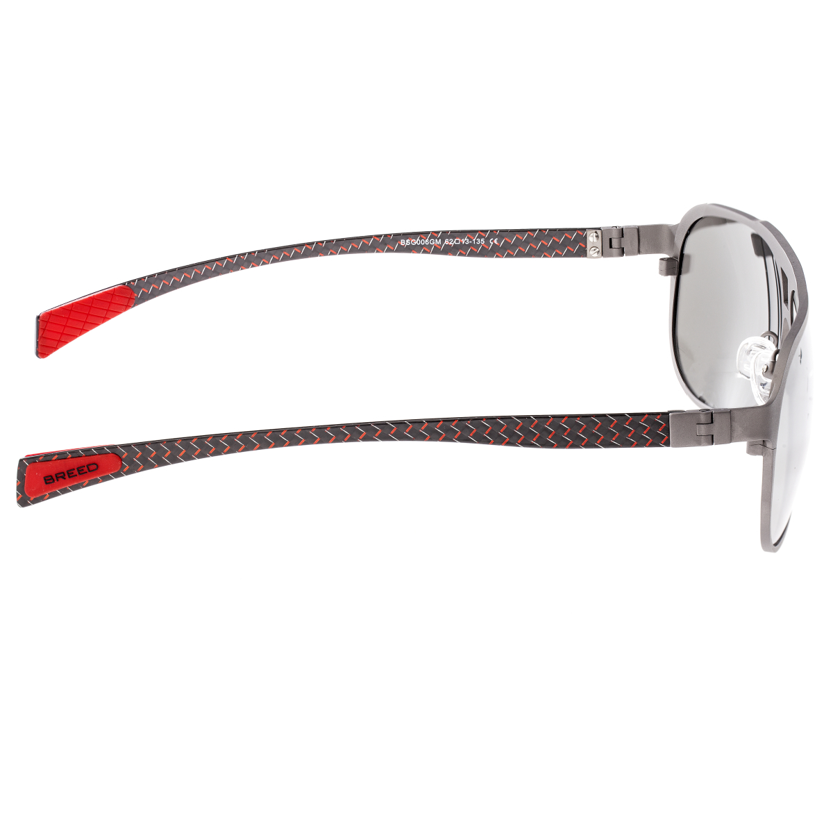 Breed - Apollo Titanium and Carbon Fiber Polarized Sunglasses - Brown/Black