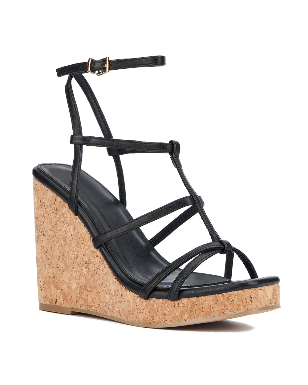 New York & Company Abla Women's Strappy Wedge Sandal