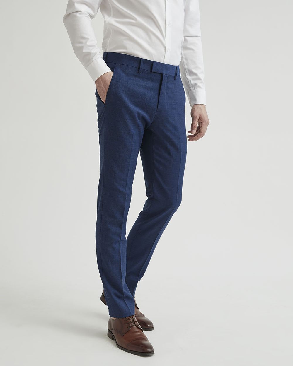 Medium Blue Wool Essential Dress Pant