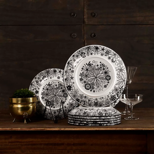 Oxford Coup Black Forest 20 Pieces Dinnerware Set Service for 4