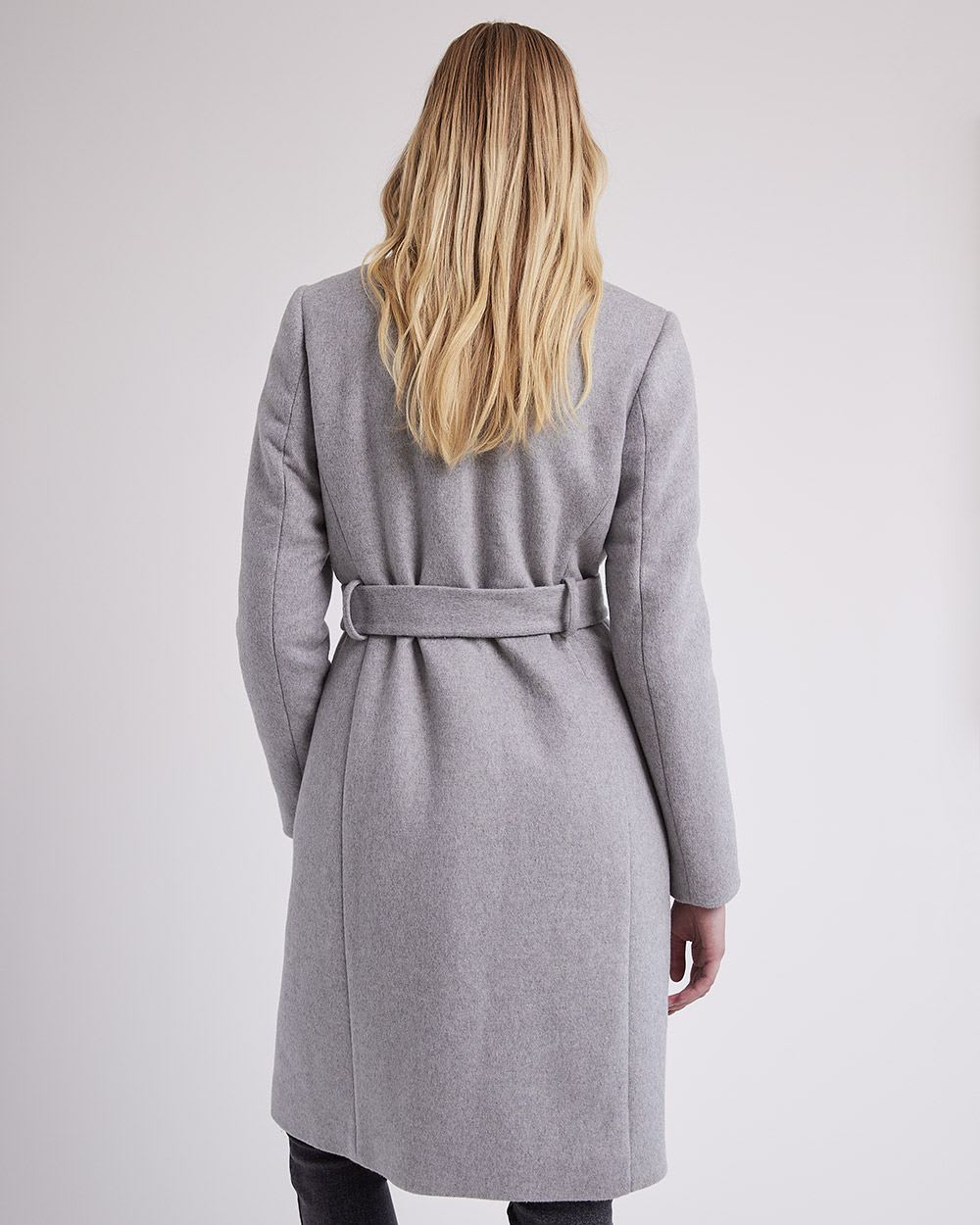 Classic Wool Coat with Polyfill Insulation