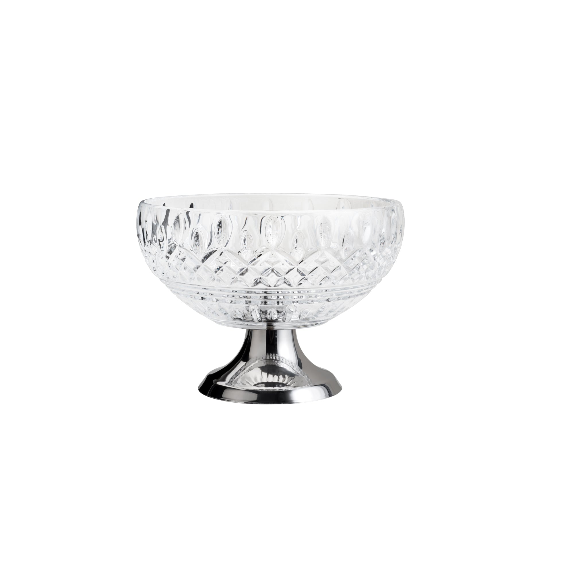 Lys Collection Crystal Centrepiece with Stainless Steel 25cm