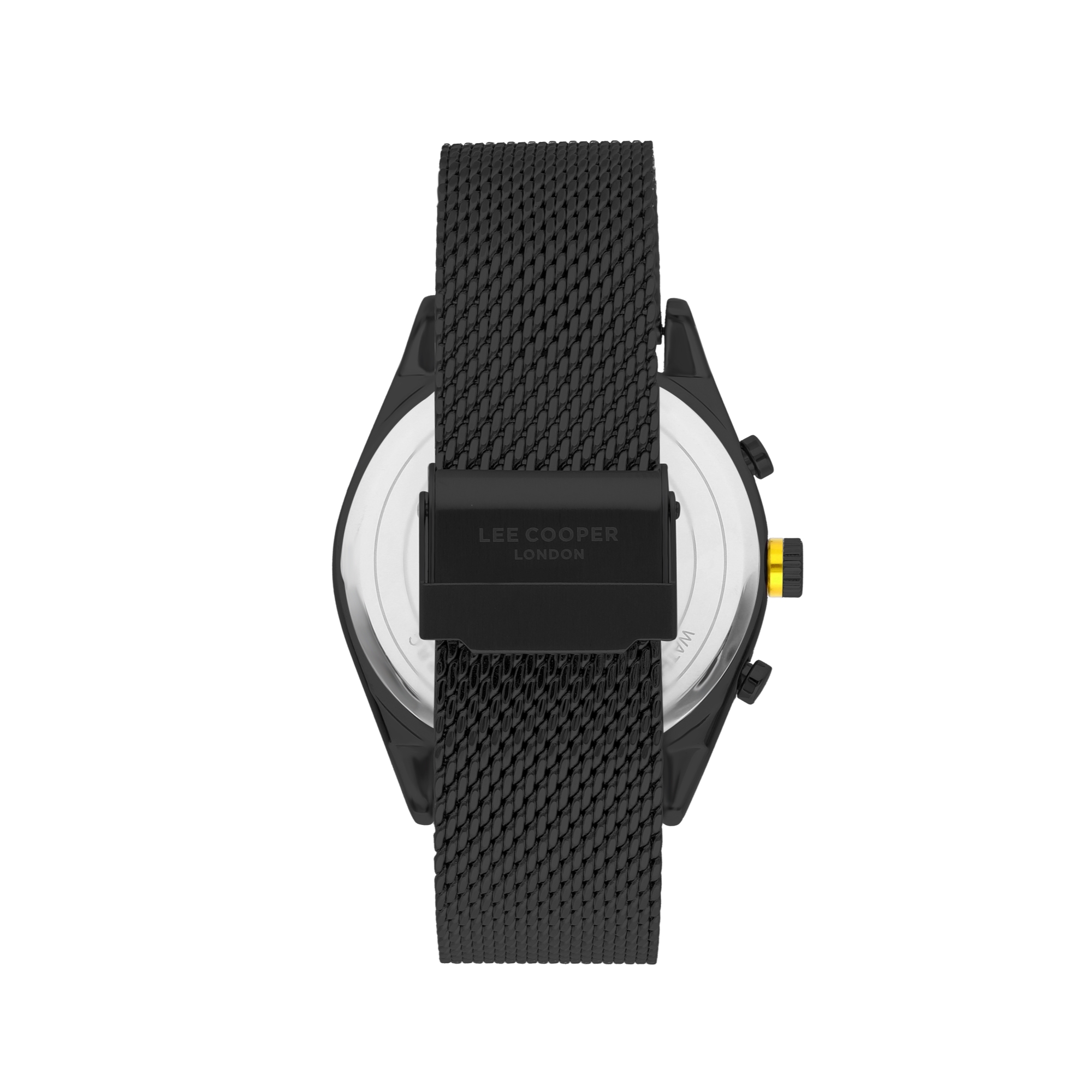 LEE COOPER-Men's Black 44mm watch w/Black Dial