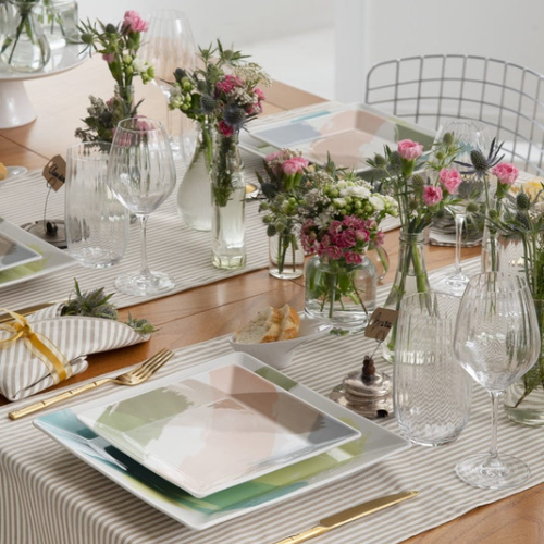 Oxford Quartier Sketch 20 Pieces Dinnerware Set Service for 4