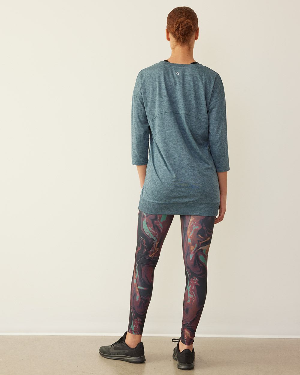 Long-Sleeve Crew-Neck Tunic, Dry Lux Hyba