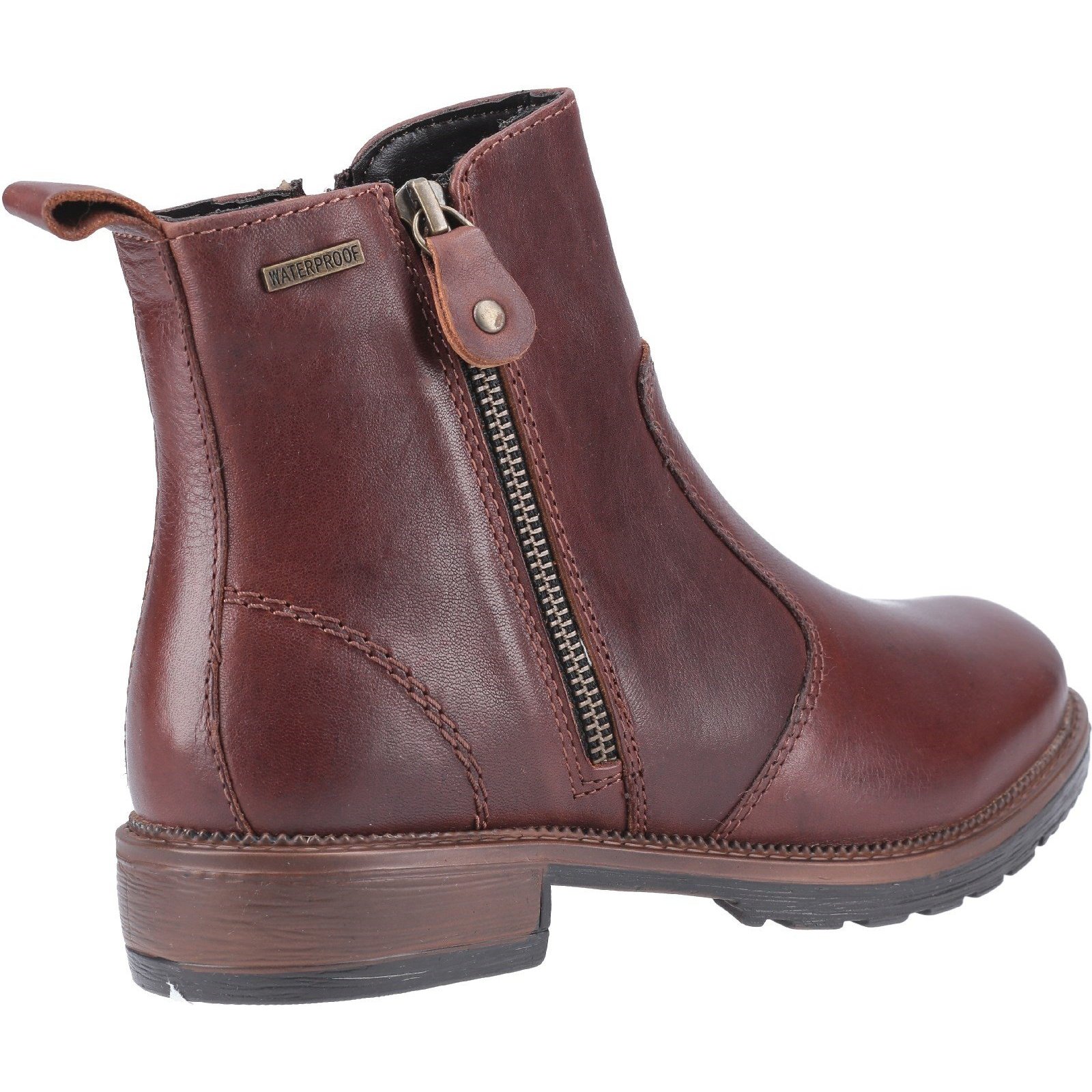 Cotswold - Womens/Ladies Ashwicke Zip Leather Ankle Boot