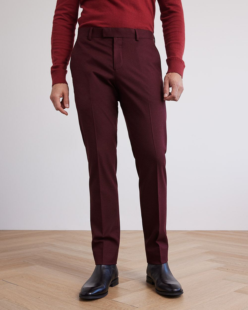 Slim-Fit Brushed Suit Pant