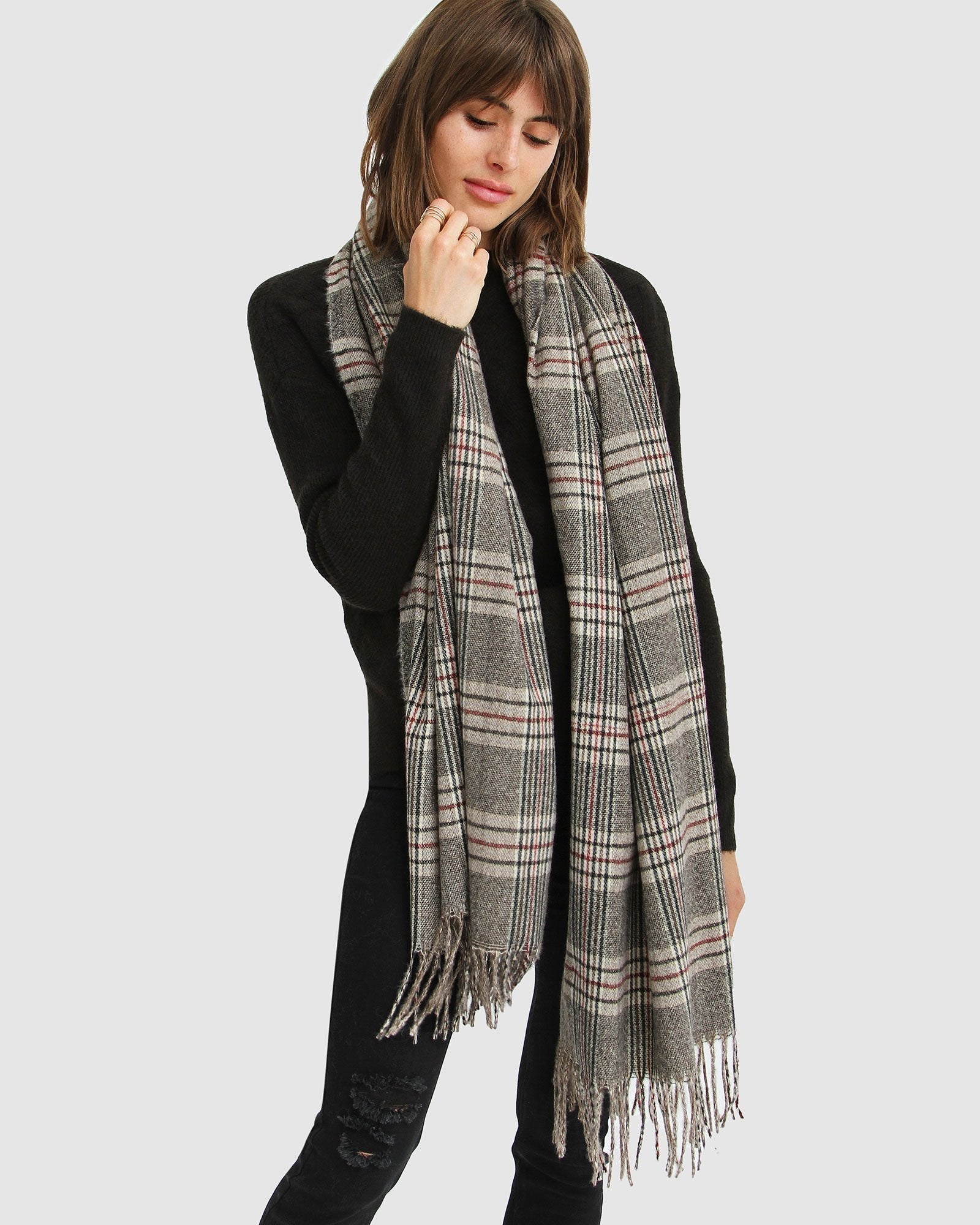 BELLE&BLOOM- Aspen Plaid Scarf
