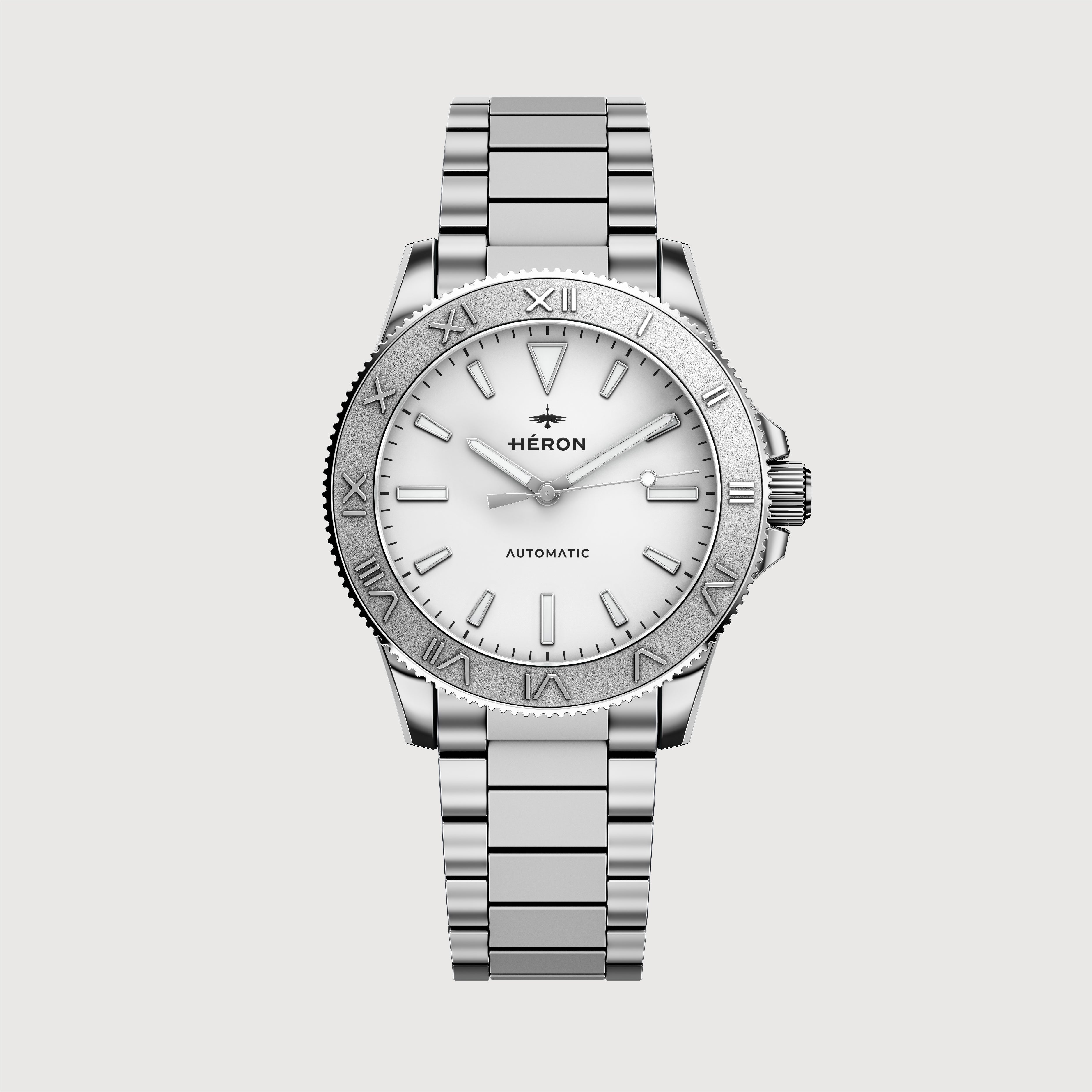 HERON WATCHES | GLADIATEUR MMLXV, ACIER ≡ WHITE