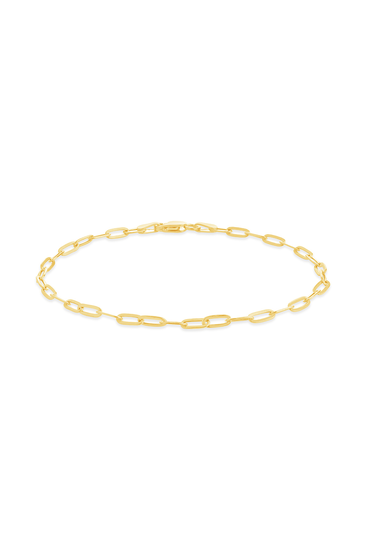 Sterling Forever - 14k Italian Gold Paperclip Chain Bracelet