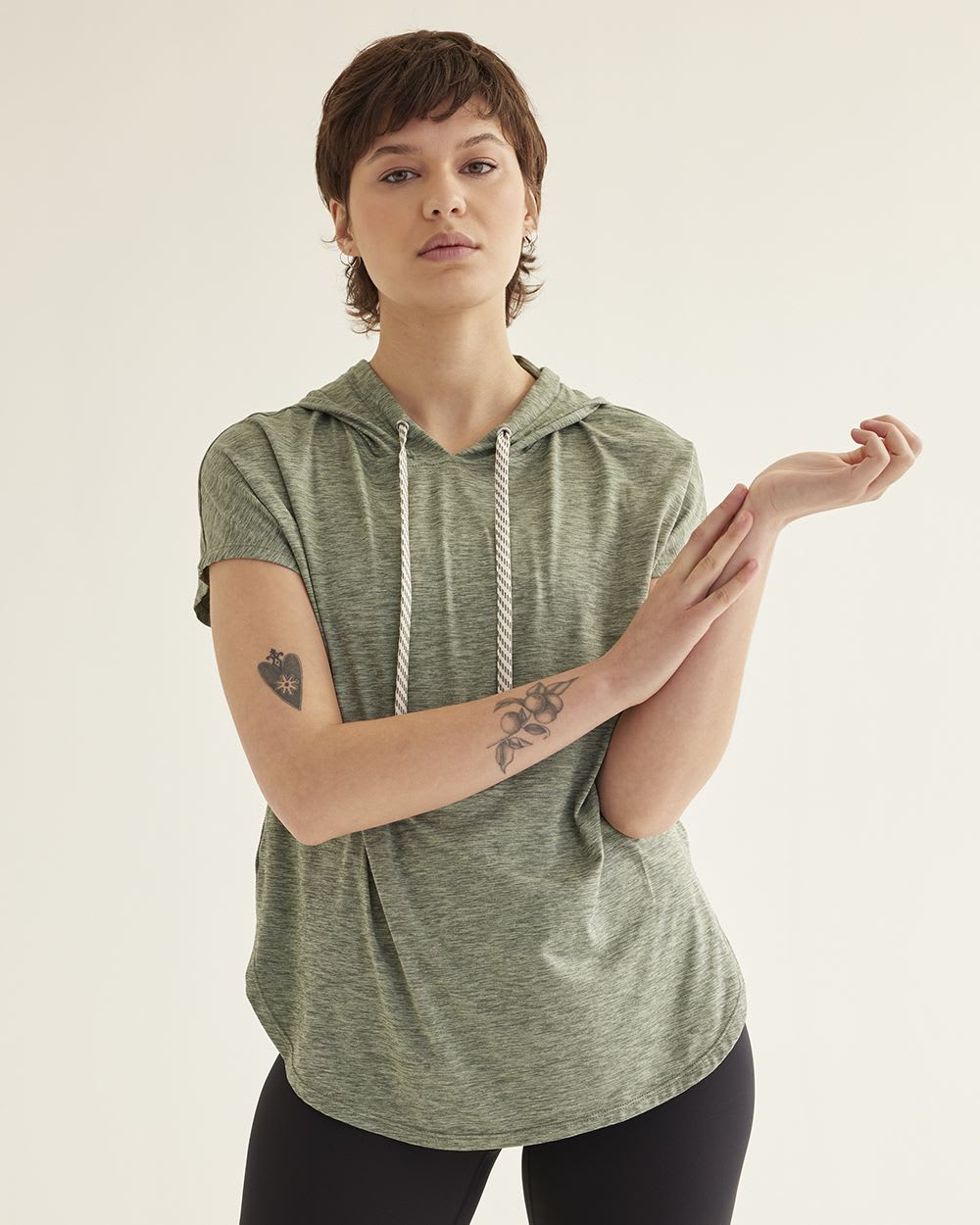 Short-Sleeve Hoodie, Dry Lux Hyba