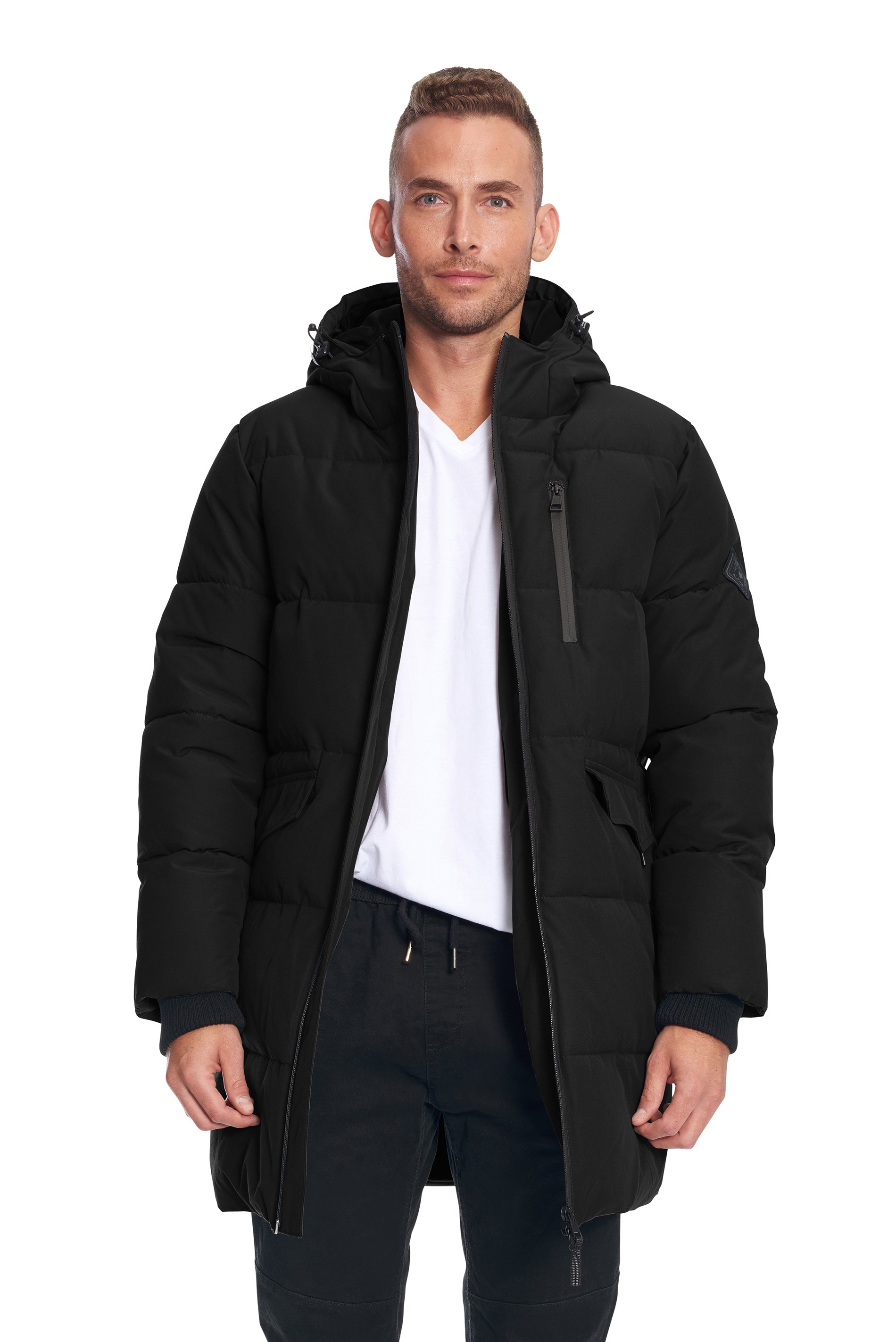Alpine North Men's Vegan Down Recycled Winter Puffer Coat