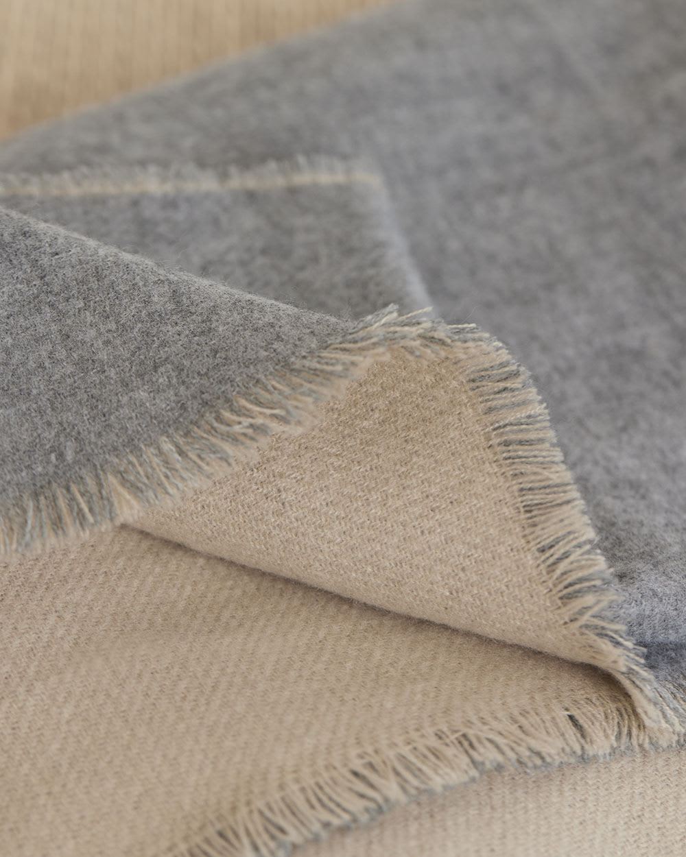 Double-Sided Scarf with Fringes