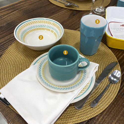 Oxford Donna Laurels 20 Pieces Dinnerware Set Service for 4