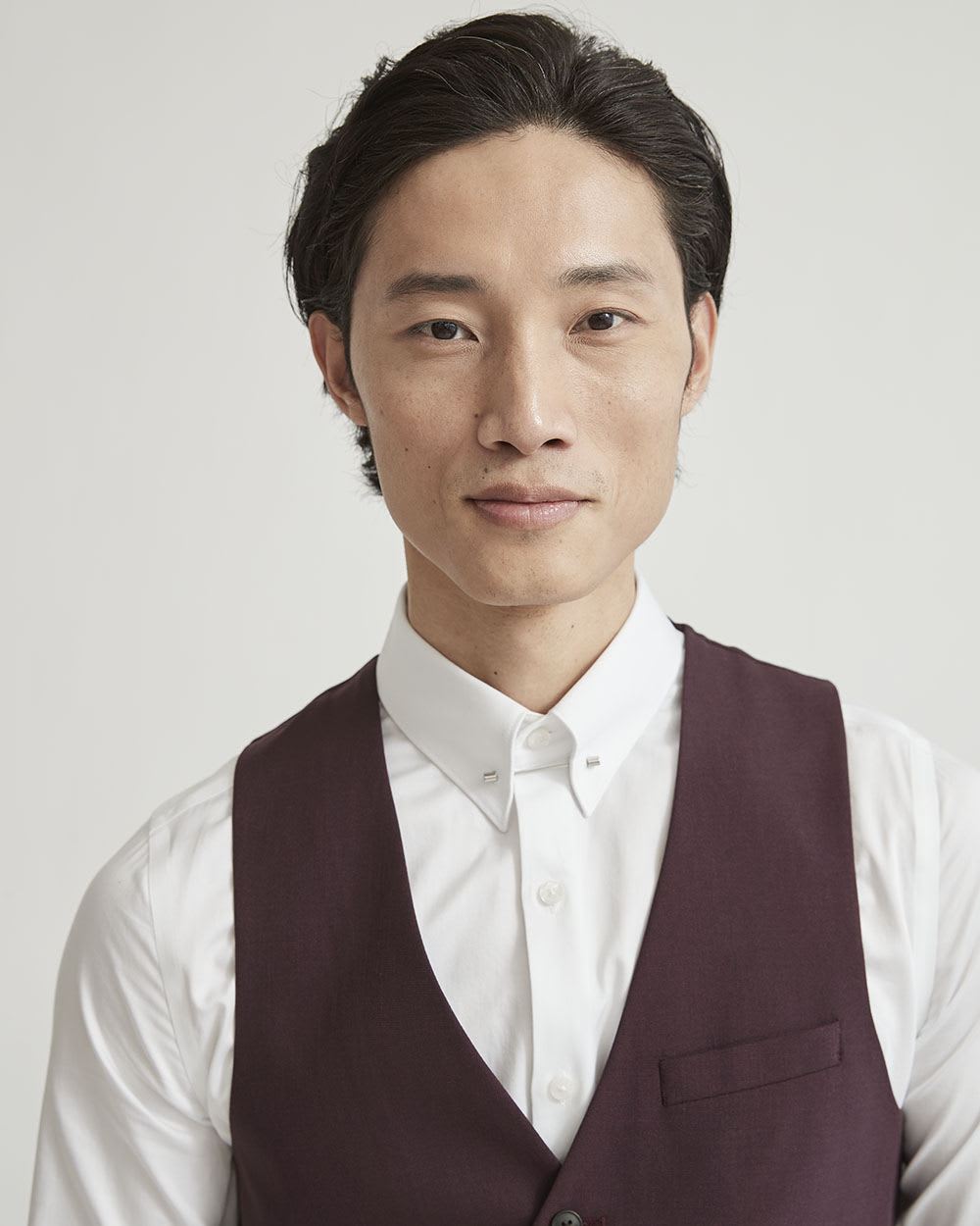 Solid Stretch Suit Vest