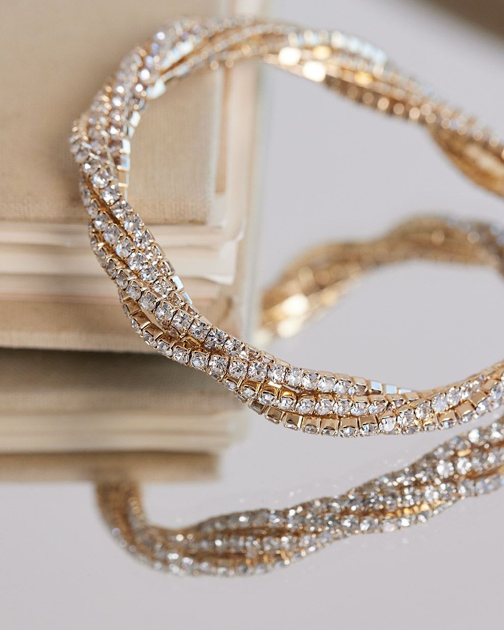 Elastic Bracelet with Rhinestones