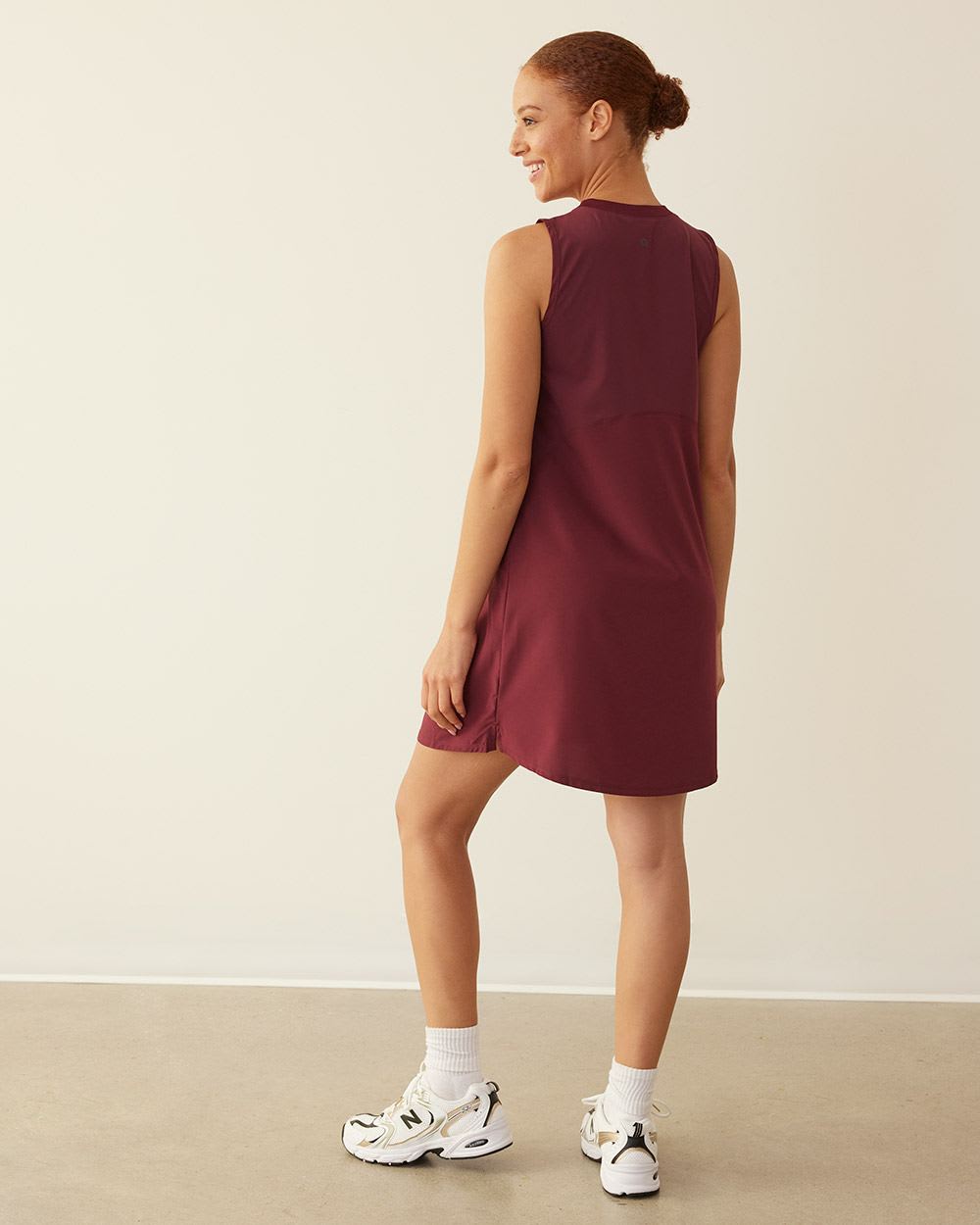 Mix-Media Sleeveless Dress, Hyba