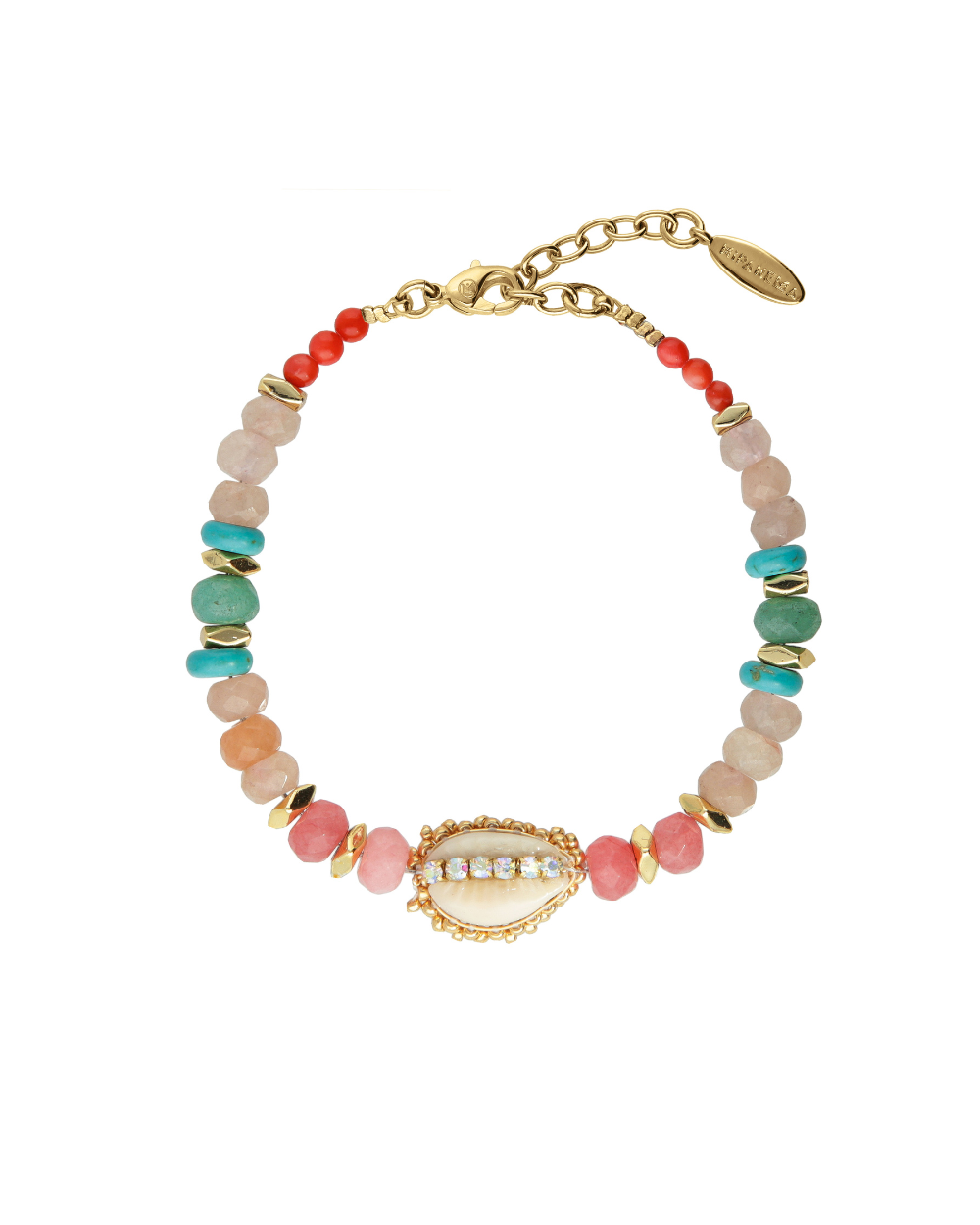 Himpanema EOLE Gold & Multicolor Thin Bracelet