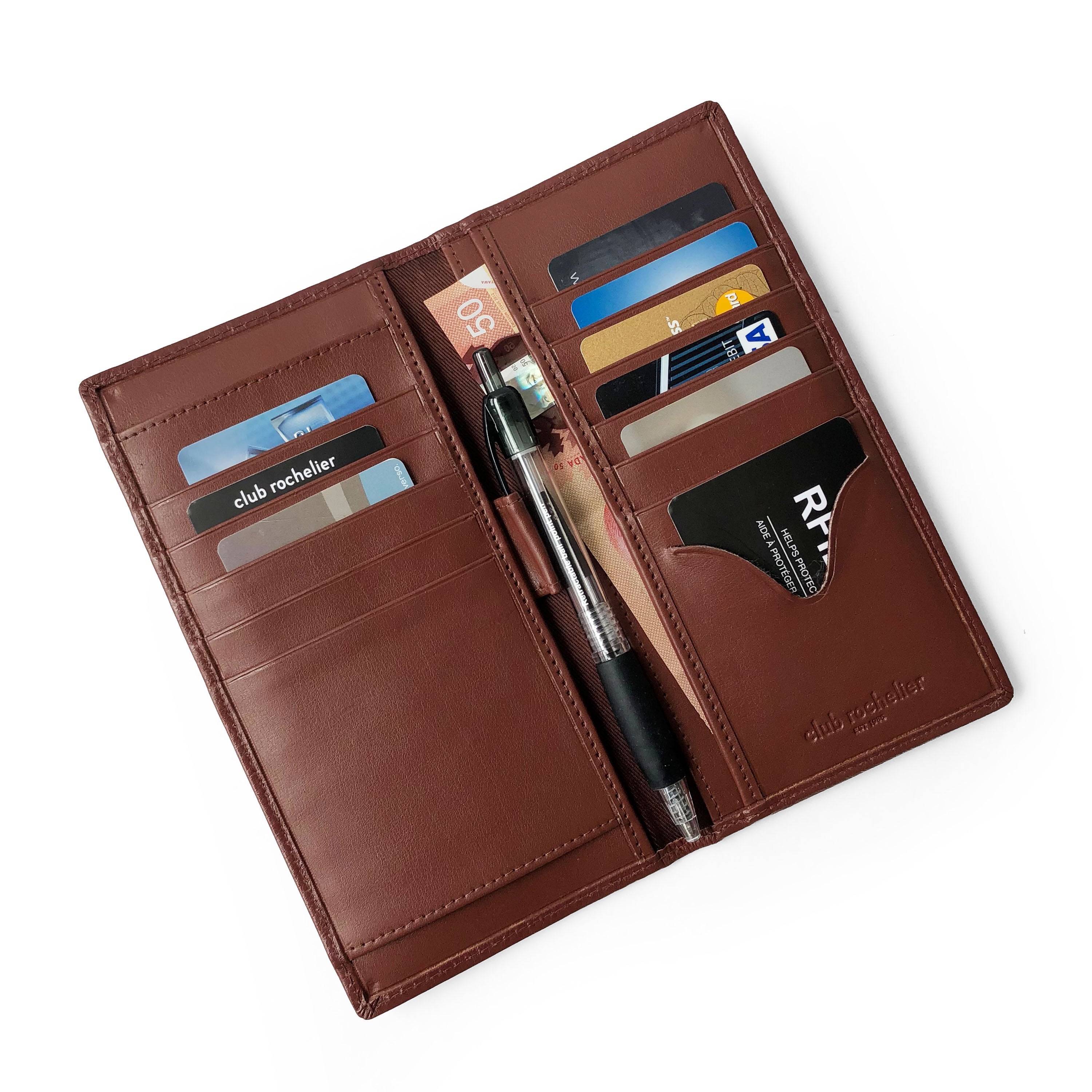 Club Rochelier Checkbook Clutch Wallet