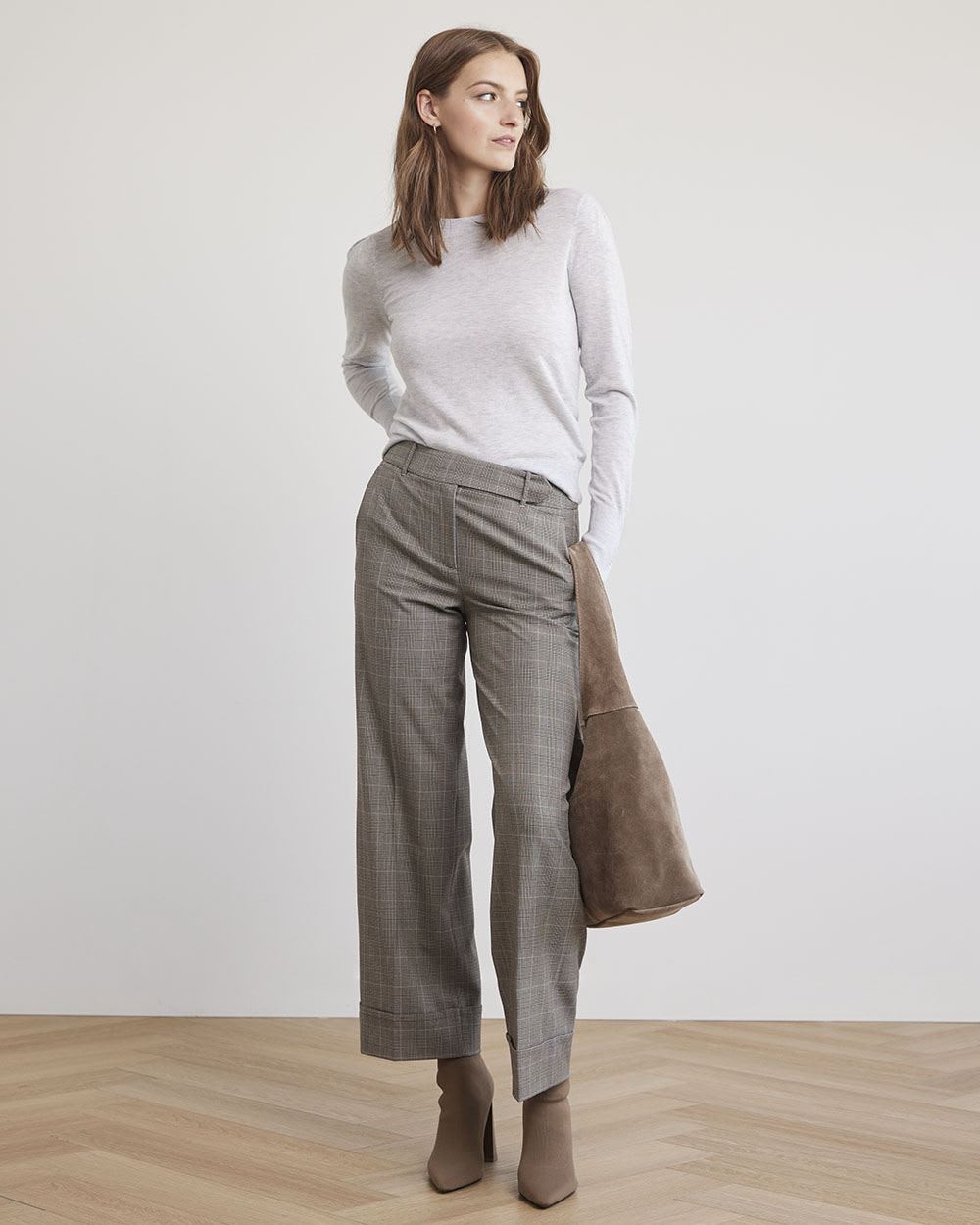 Fine Jersey Long-Sleeve Classic Sweater