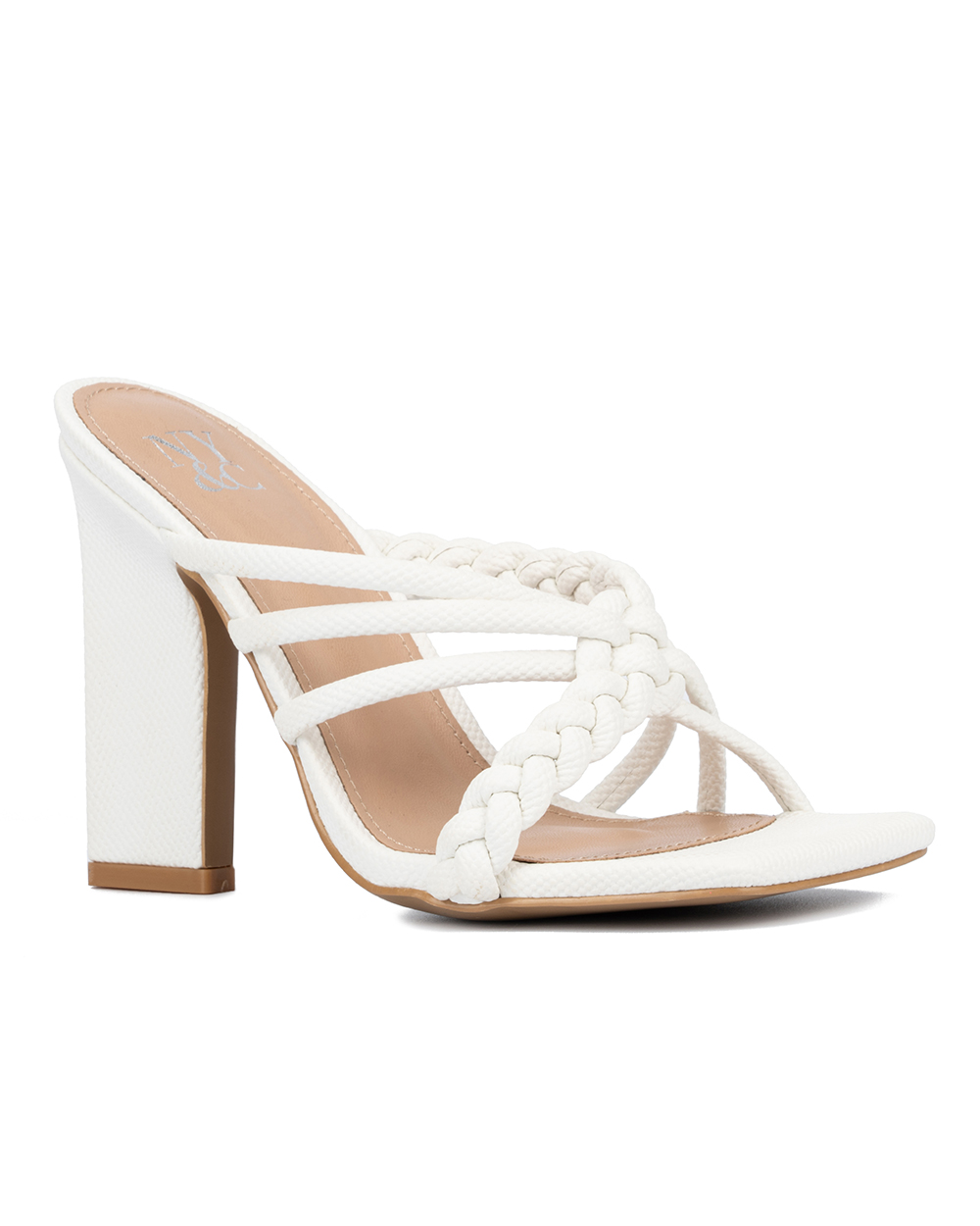 New York & Company Dalia Women's Braided Strap Heeled Sandal