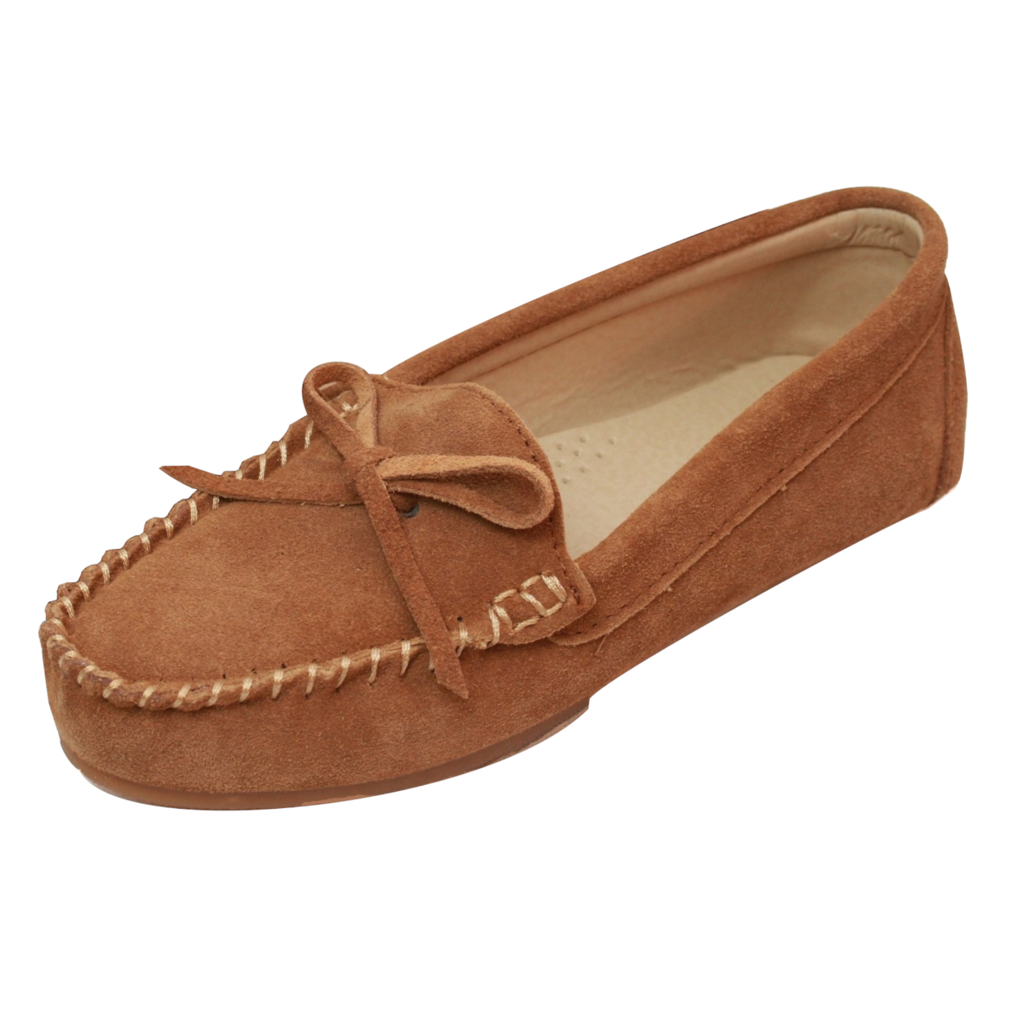 Eastern Counties Leather - Womens/Ladies Suede Moccasins