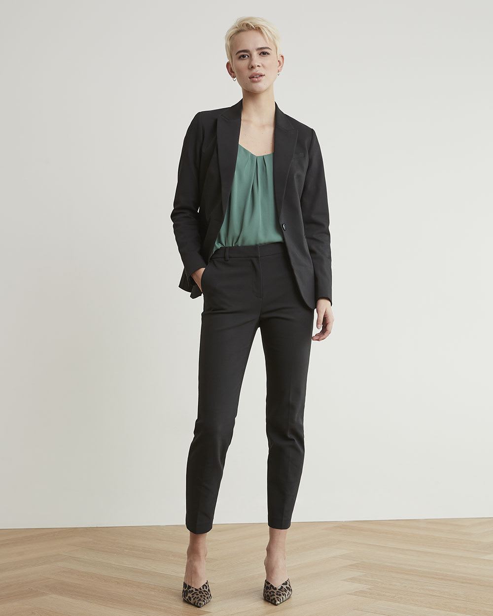 Silky Crepe Square-Neck Cami