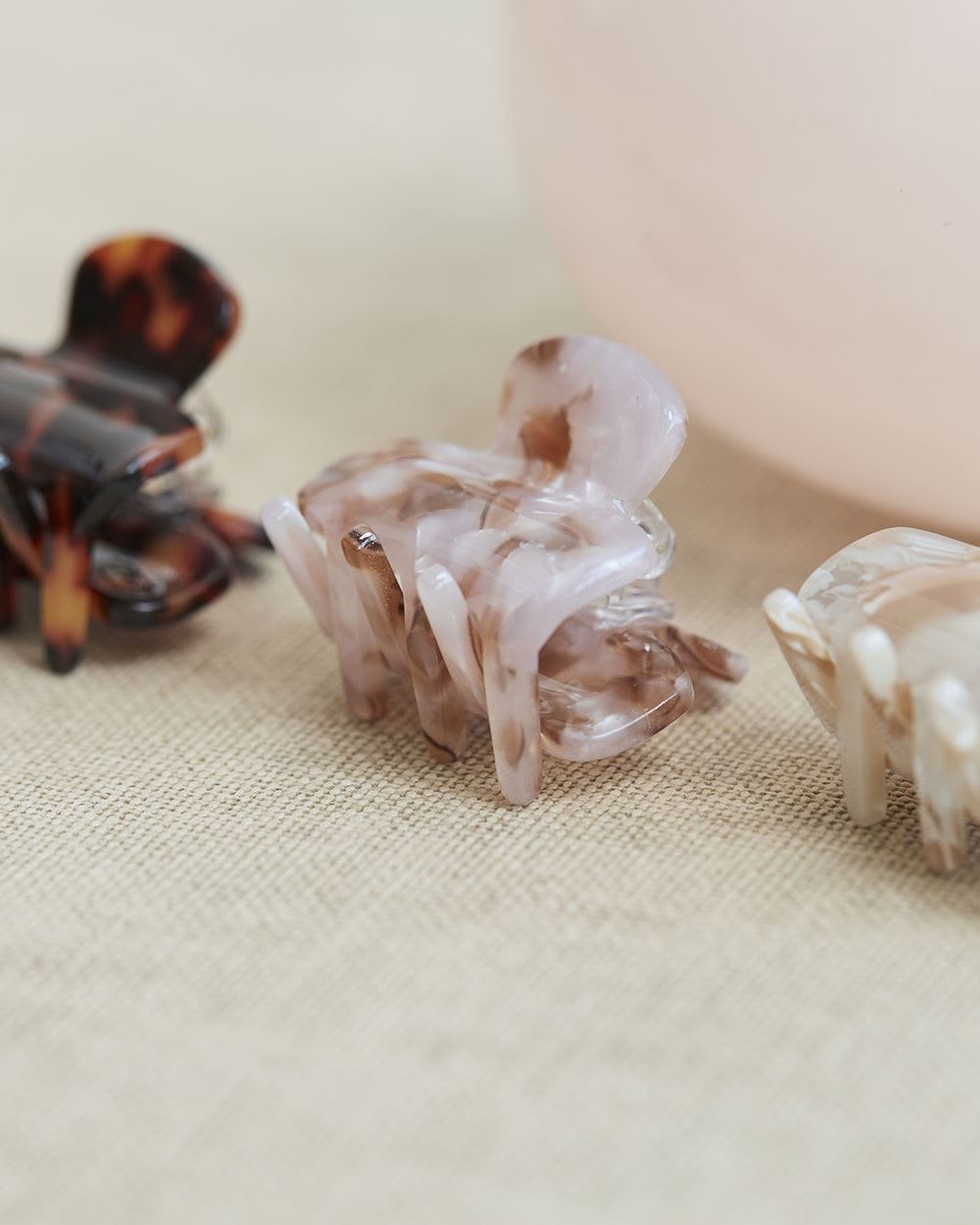 Small Acrylic Hair Grippers, Set of 3