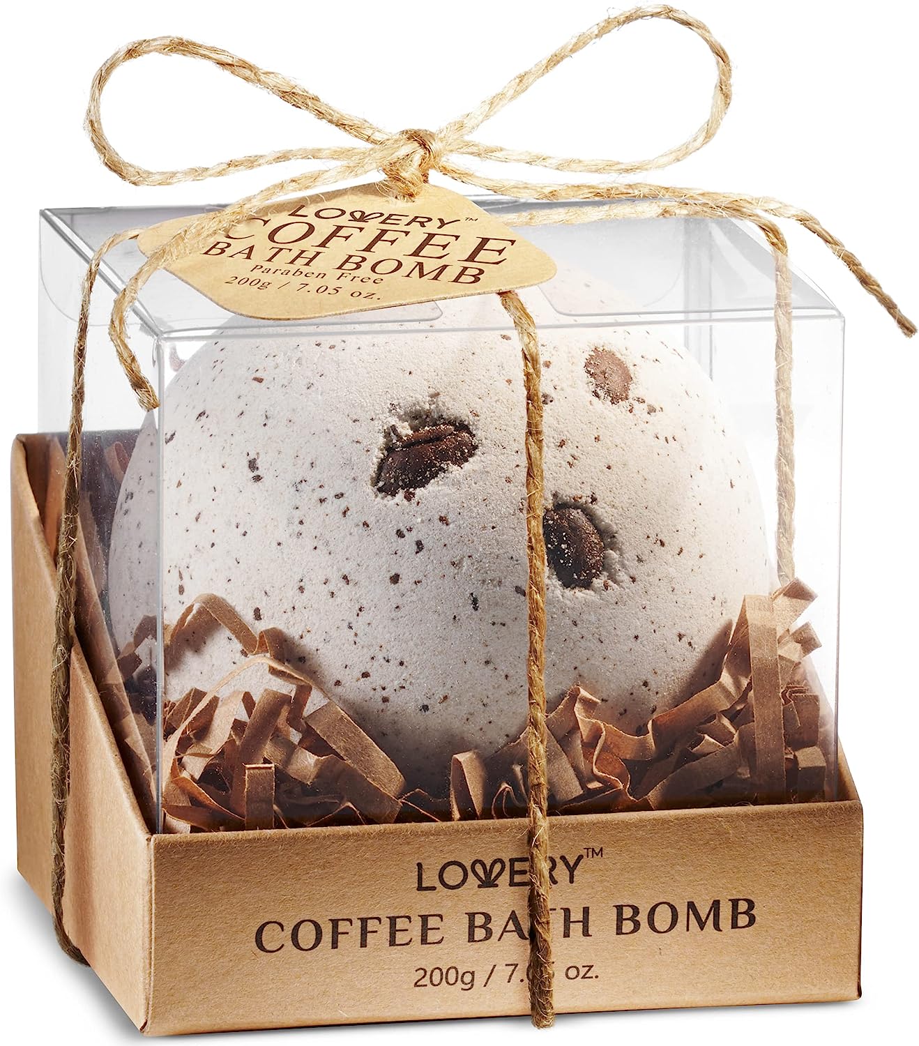 Lovery Extral Large Coffee Bath Bomb, 7oz Handmade Spa Body Bath Fizzy