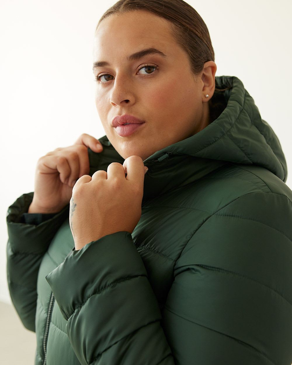 Short Quilted Packable Jacket