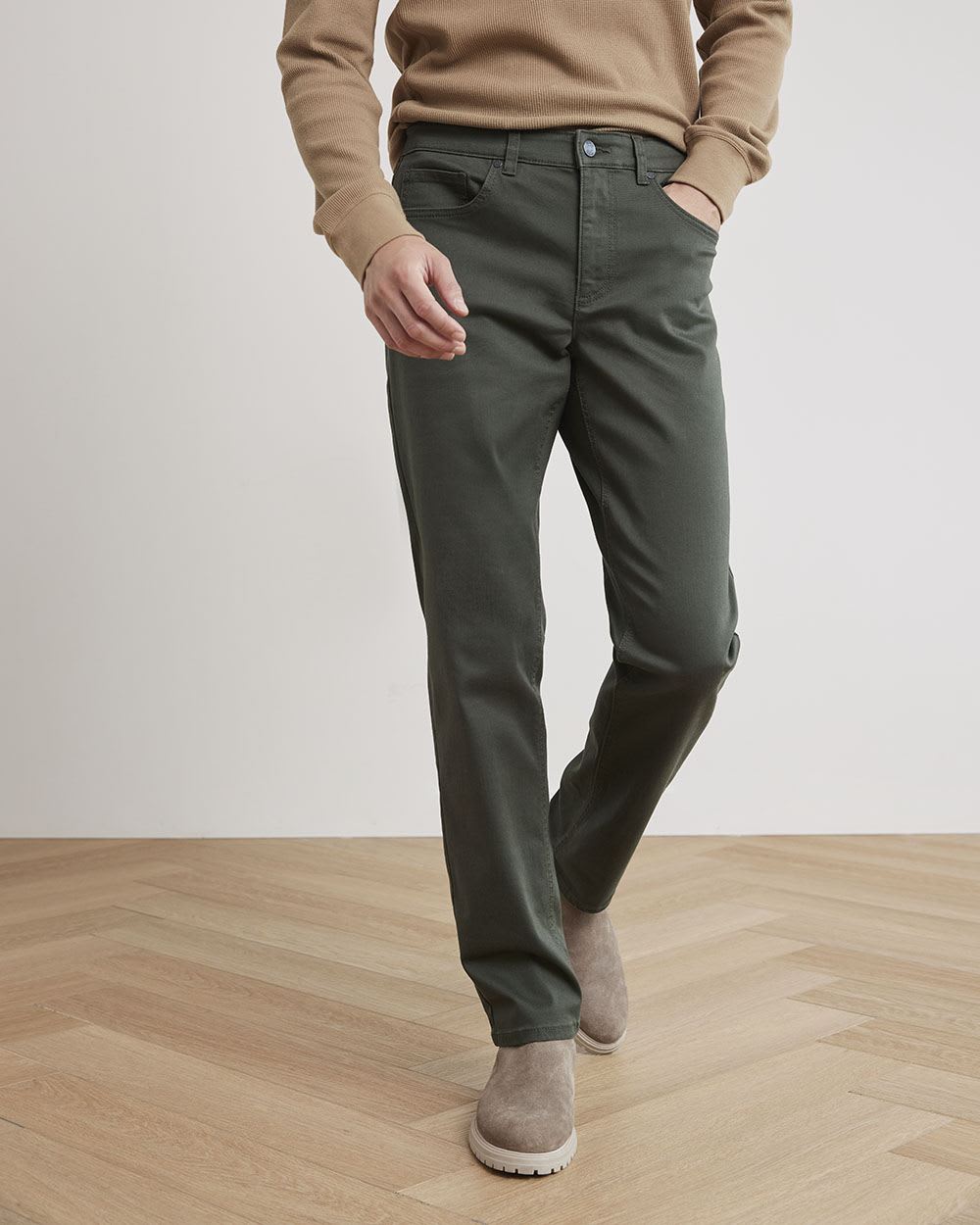 Straight Leg Super Stretch 5-Pocket Pant