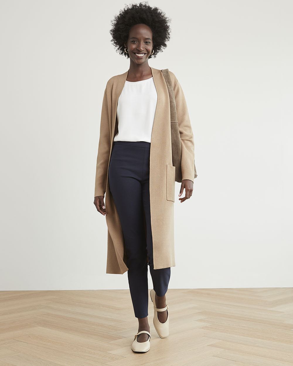 Solid High-Rise City Legging Pant