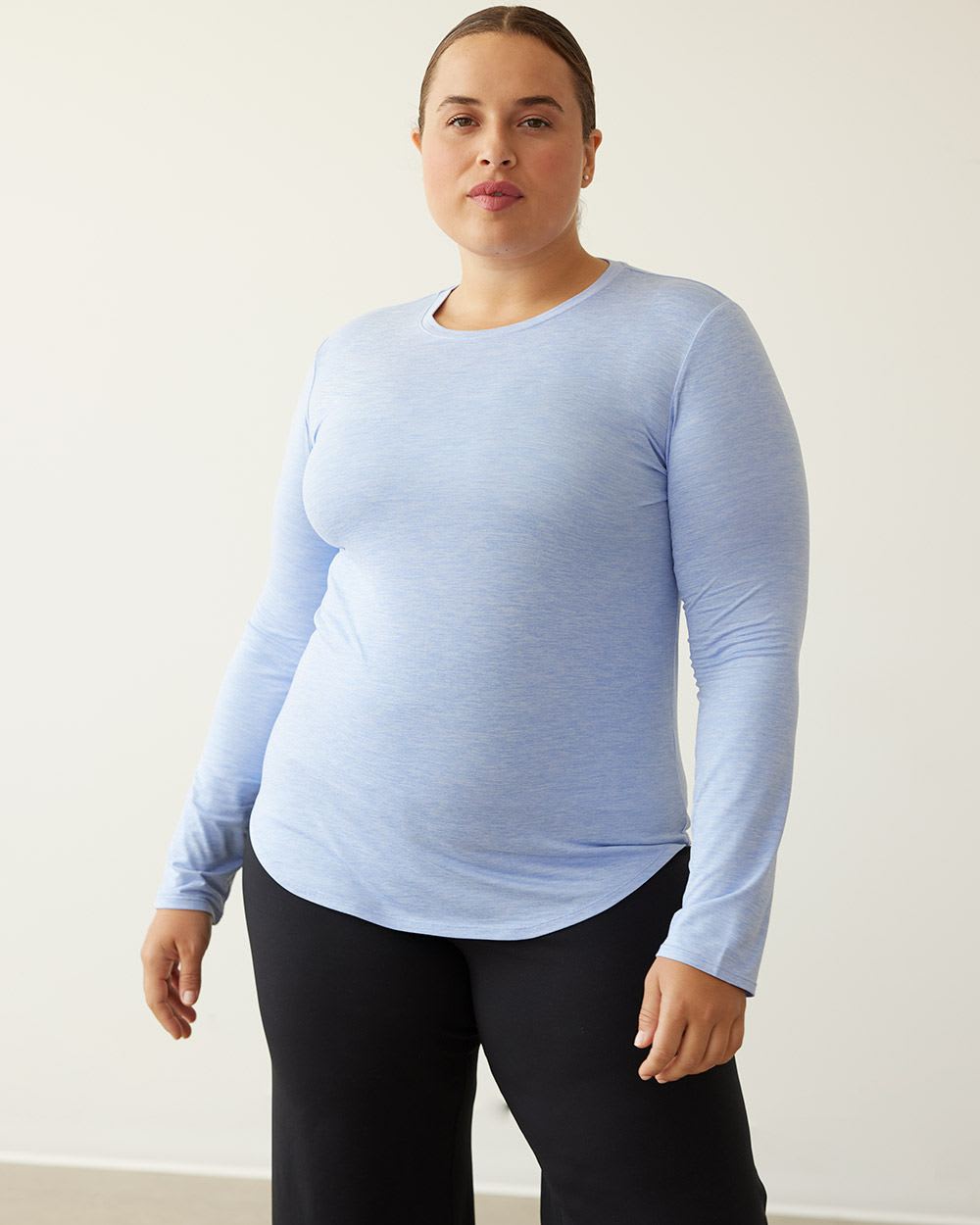 Long-Sleeve Crew-Neck Tee - Dry Lux Hyba Essentials