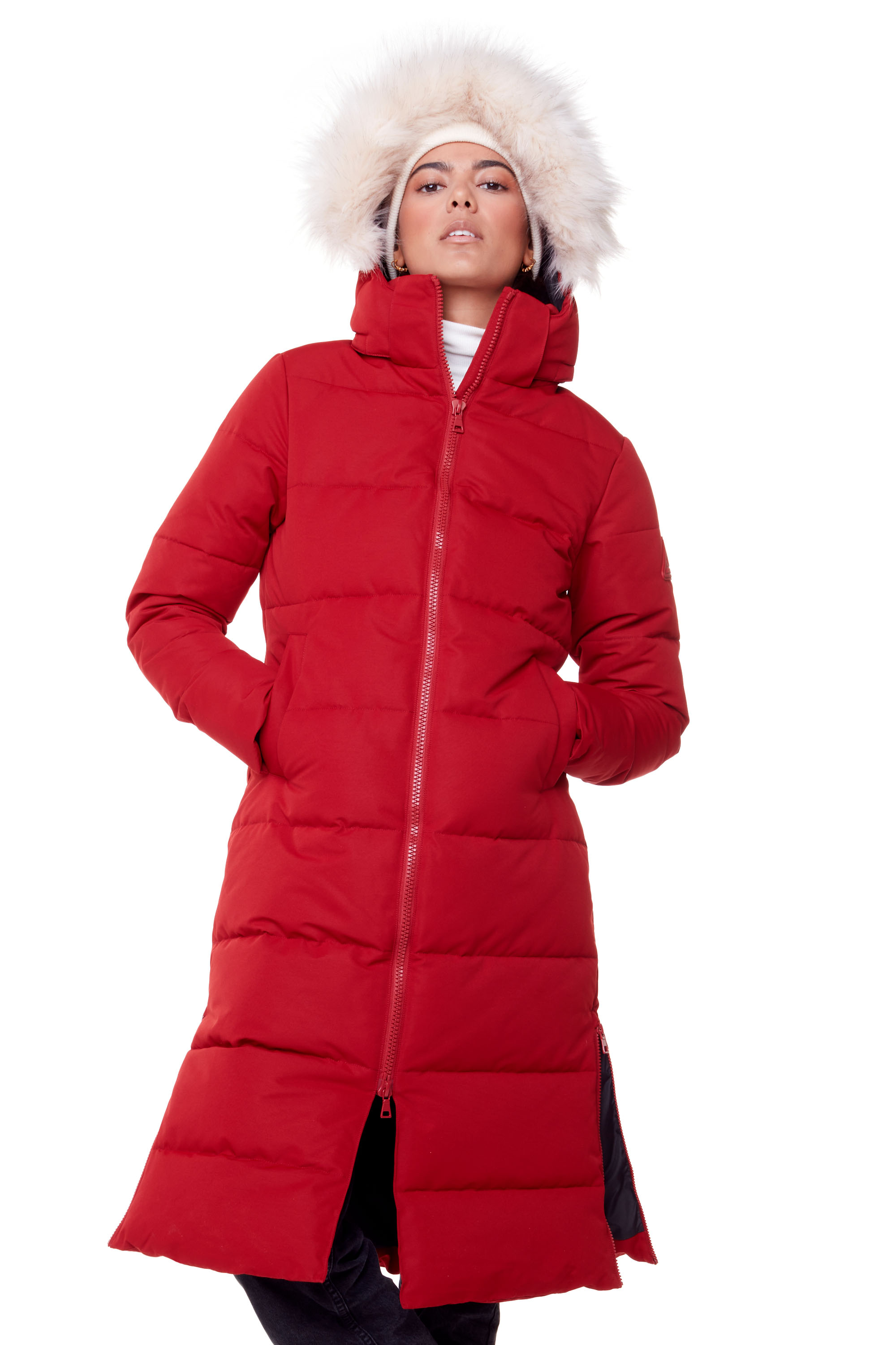Alpine North Women's - KLUANE | Vegan Down Recycled Ultra Long Winter Parka - Water Repellent, Windproof, Insulated Jacket with Hood