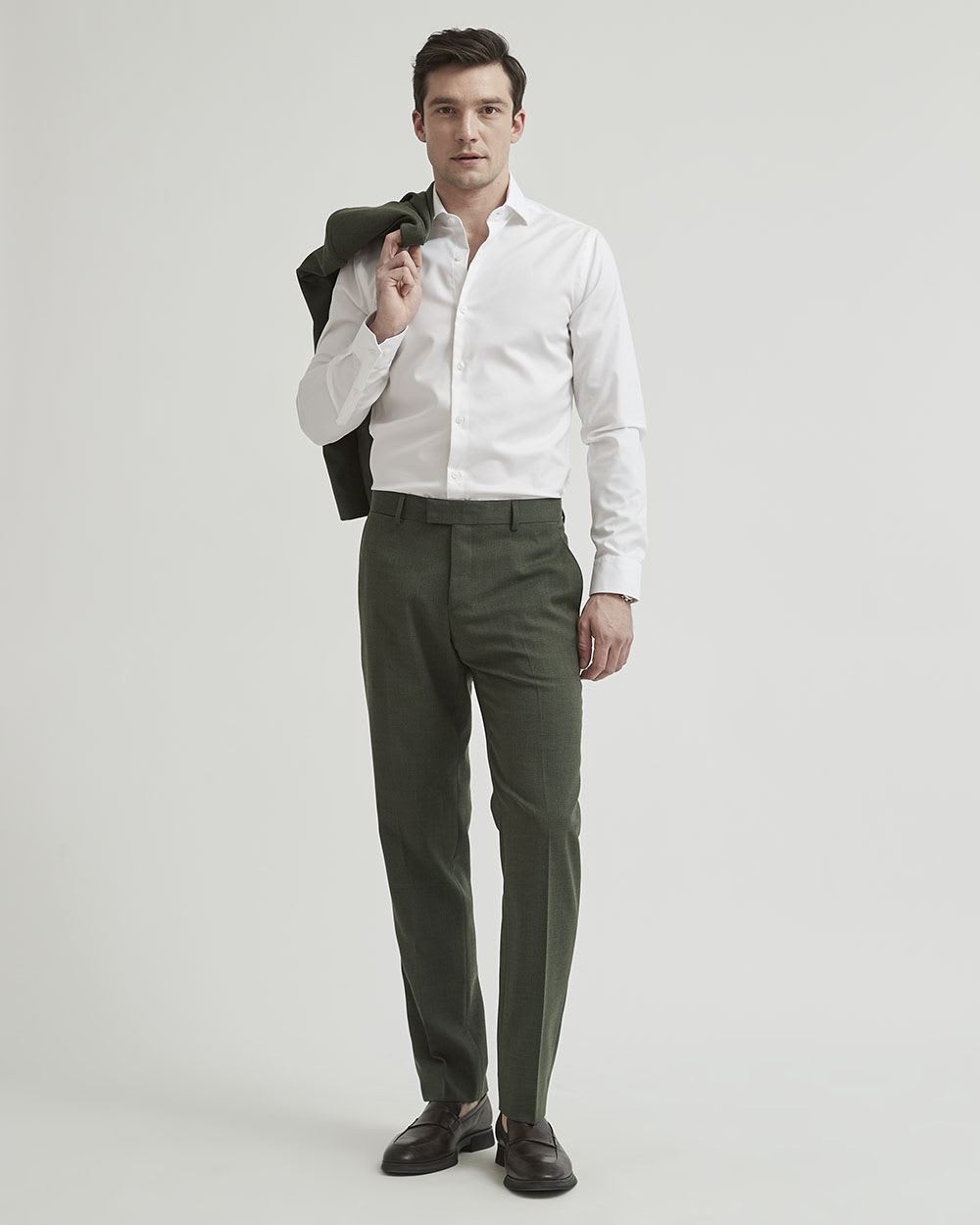 Dark Green Suit Pant
