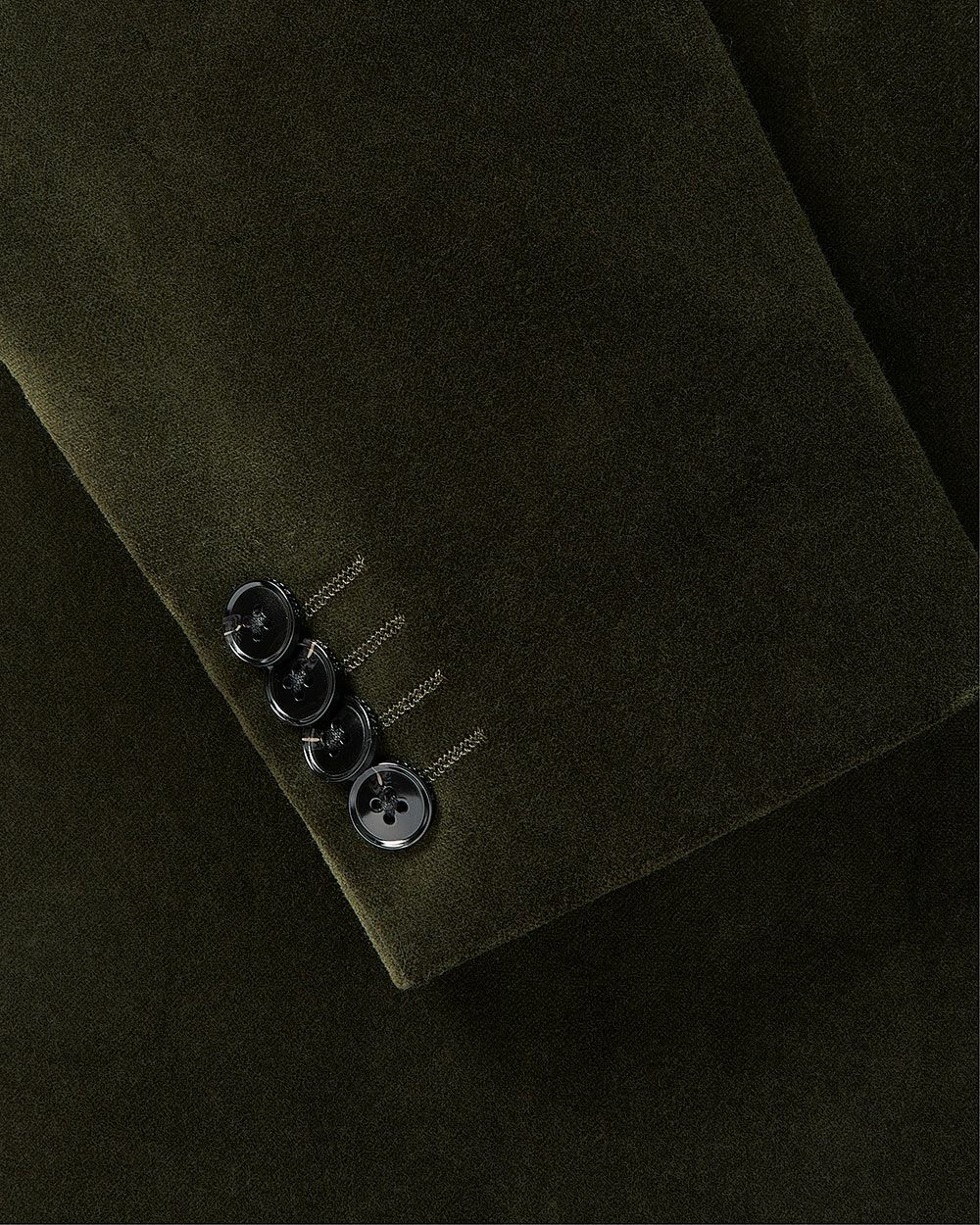 Tailored-Fit Velvet Suit Blazer