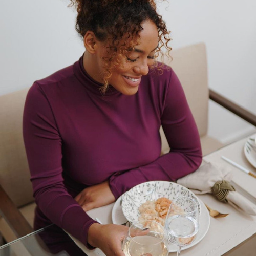 Oxford Unni Lilac 20 Pieces Dinnerware Set Service for 4