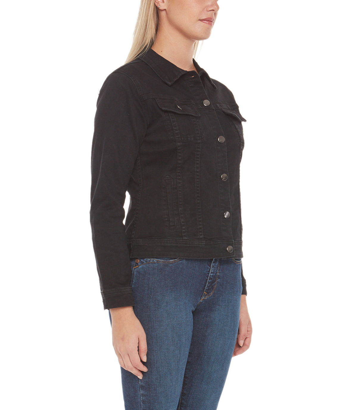 Lola Jeans Gabriella-BLK Classic Denim Jacket