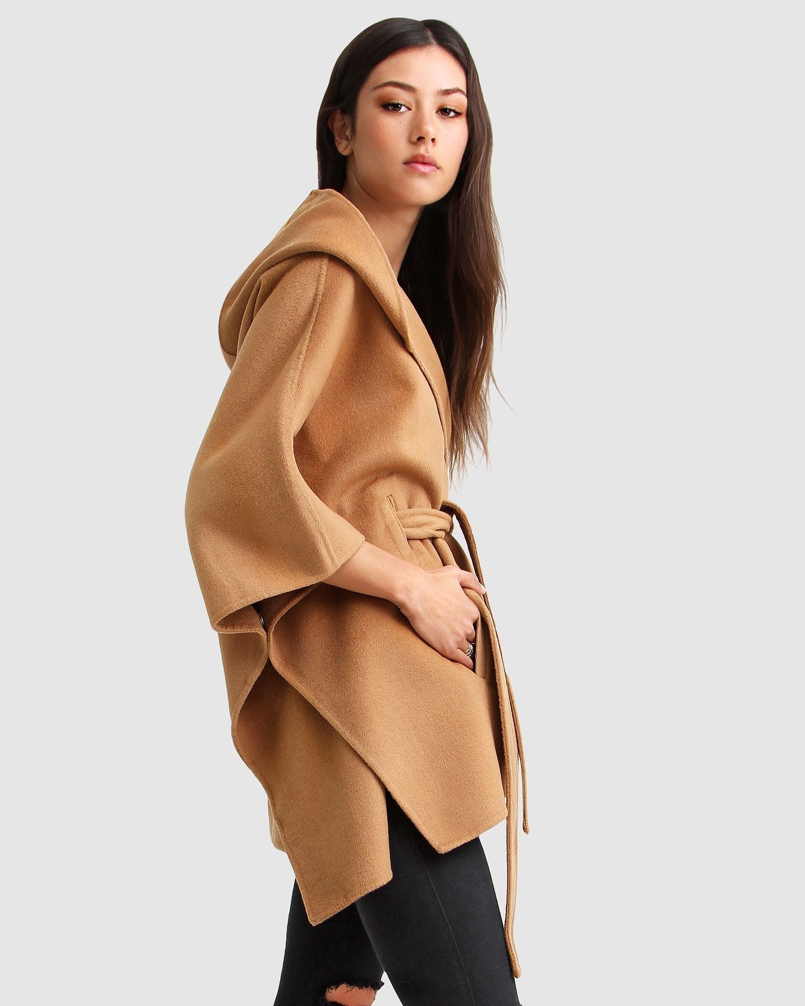Belle & Bloom Jackson Landing Wool Blend Cape Coat