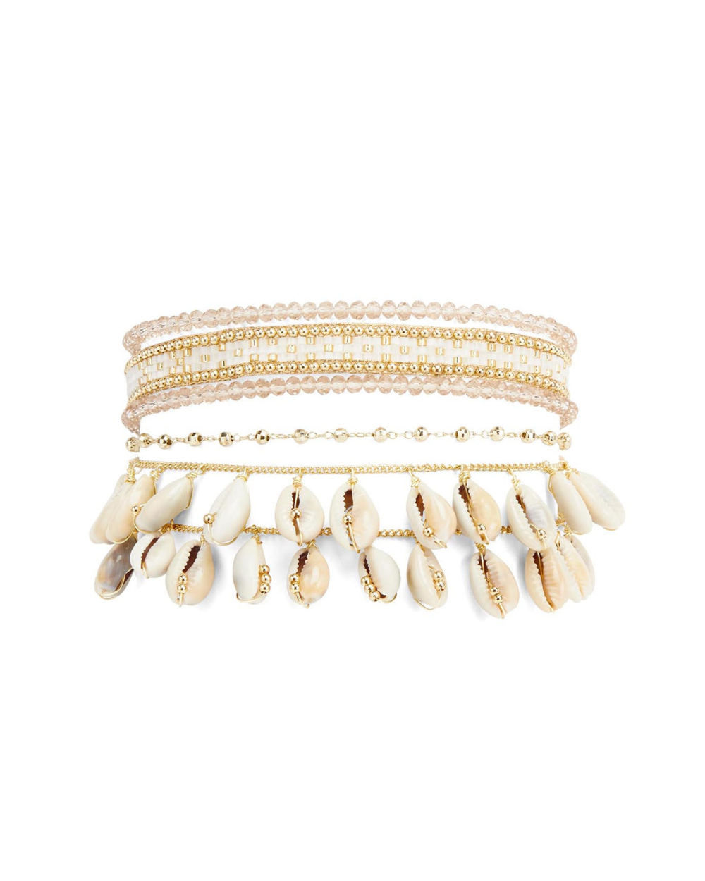 SAMOA Hipanema White Cuff Bracelet