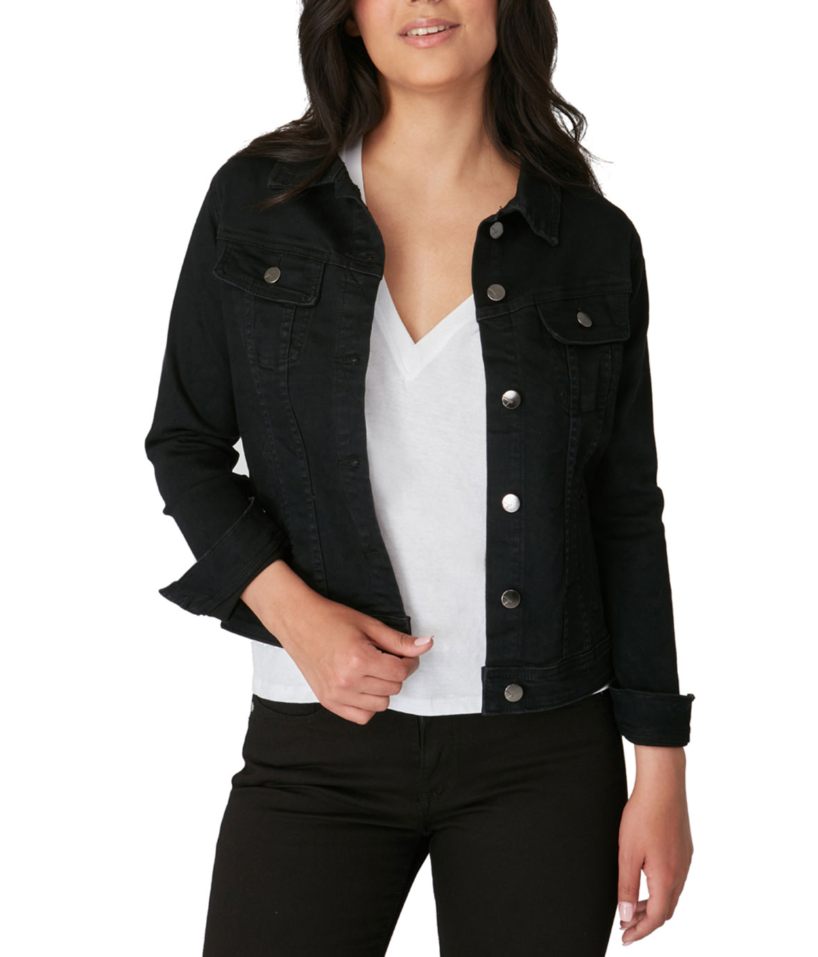 Lola Jeans Gabriella-BLK Classic Denim Jacket