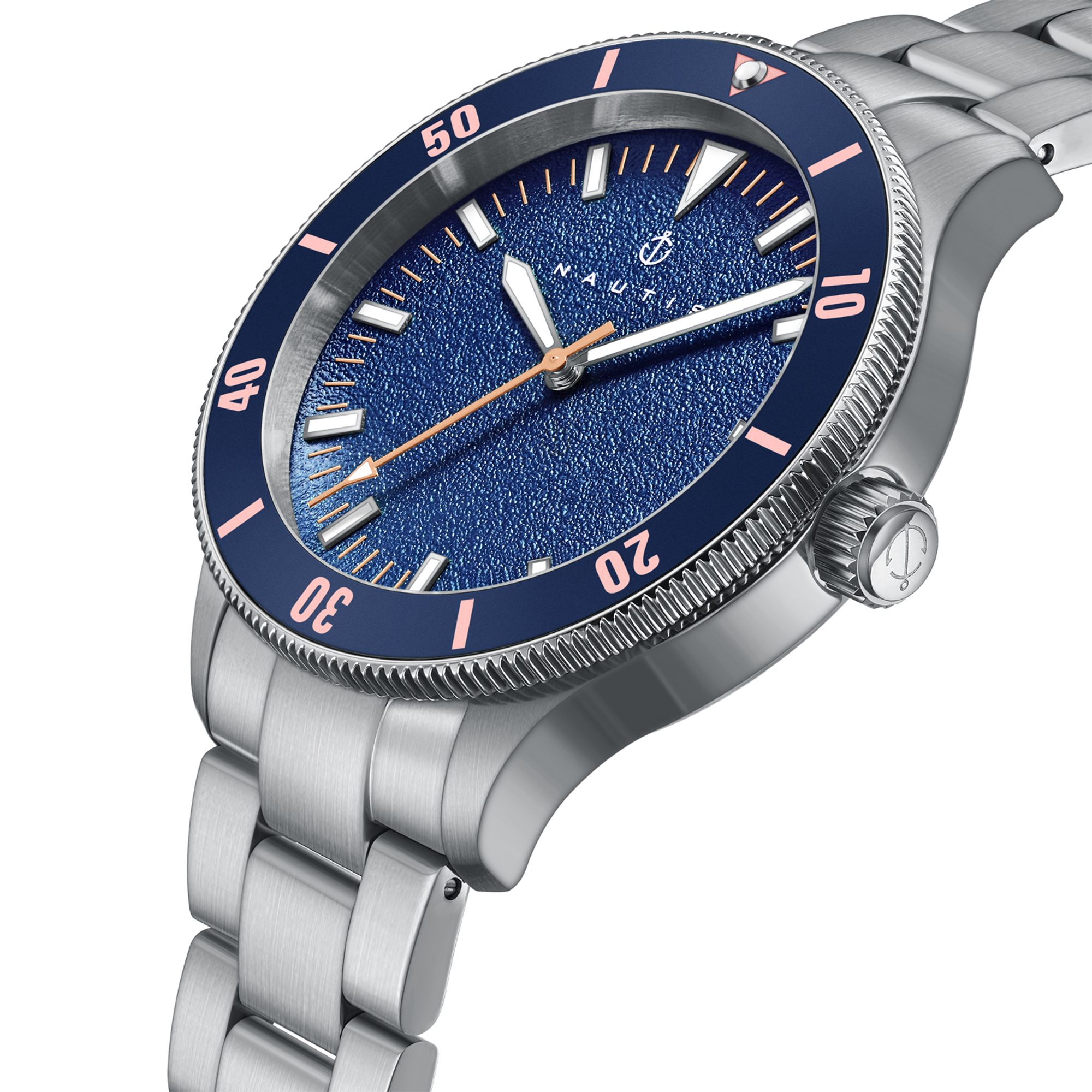 Nautis - Deacon Bracelet Watch - Black/Rose Gold